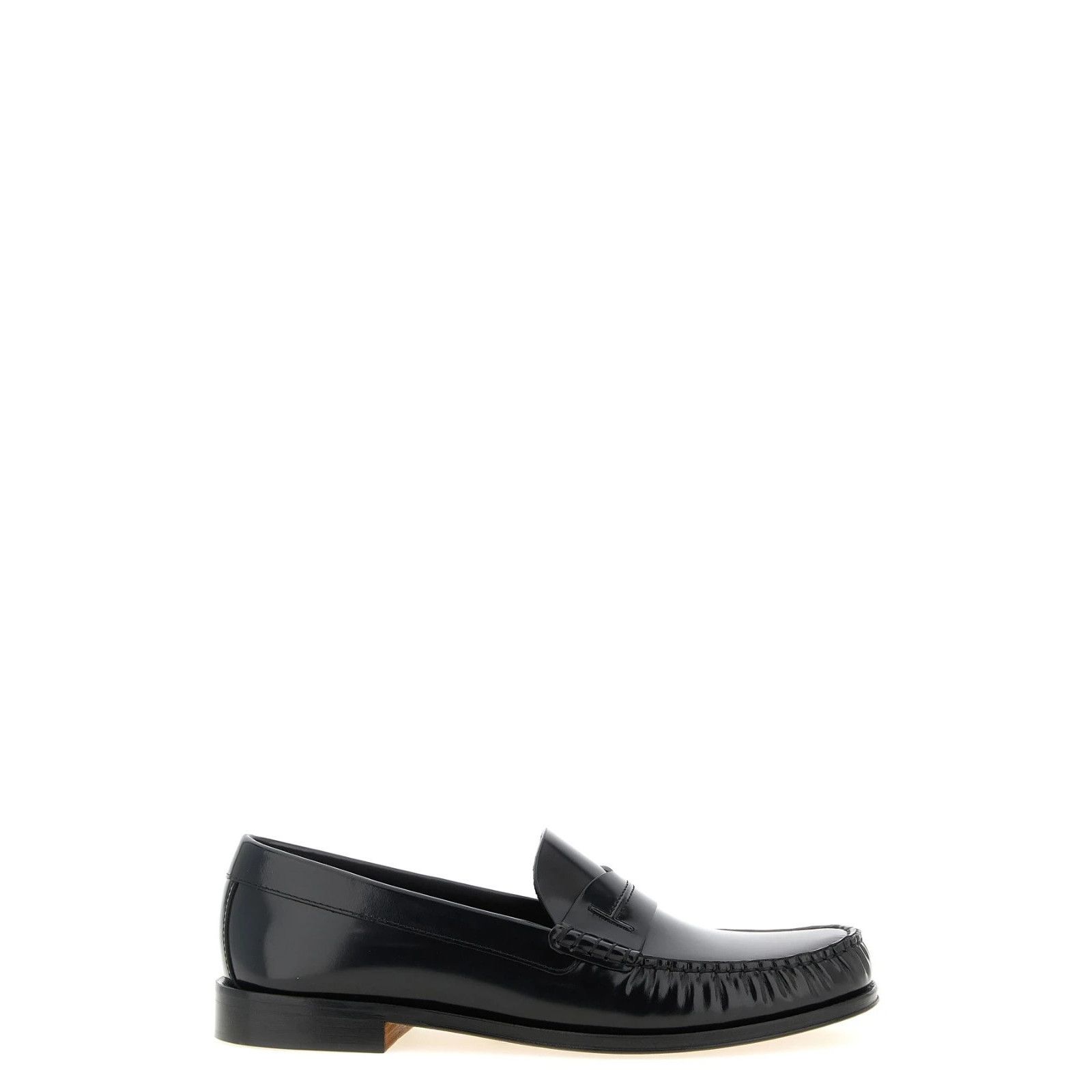 TOM FORD Black Shiny Leather Loafers New & Authentic (Men's