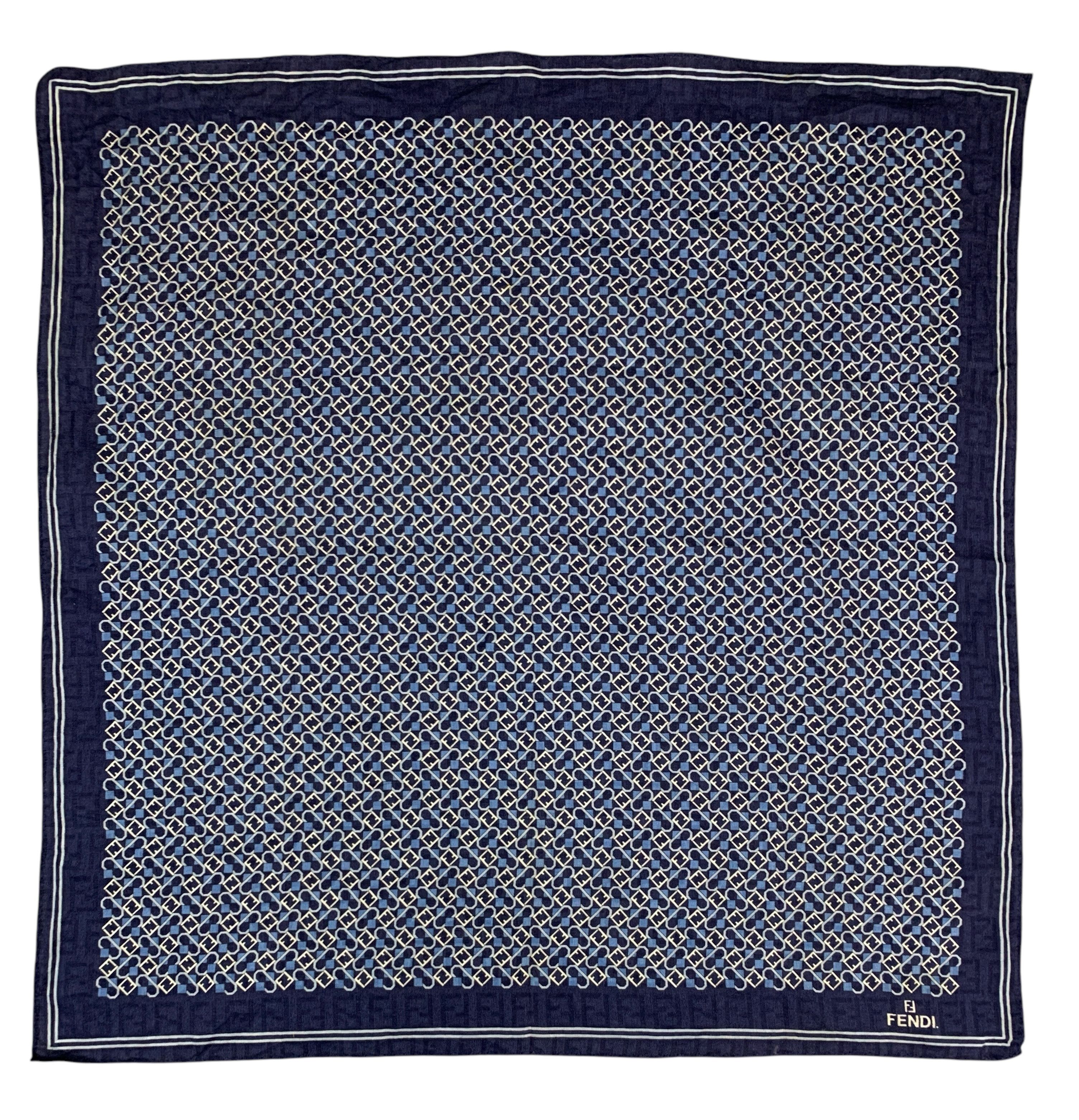 Fendi × Vintage Vintage Fendi Handkerchief Scarf Neckwear - HKA994 Size ONE SIZE - 2 Thumbnail