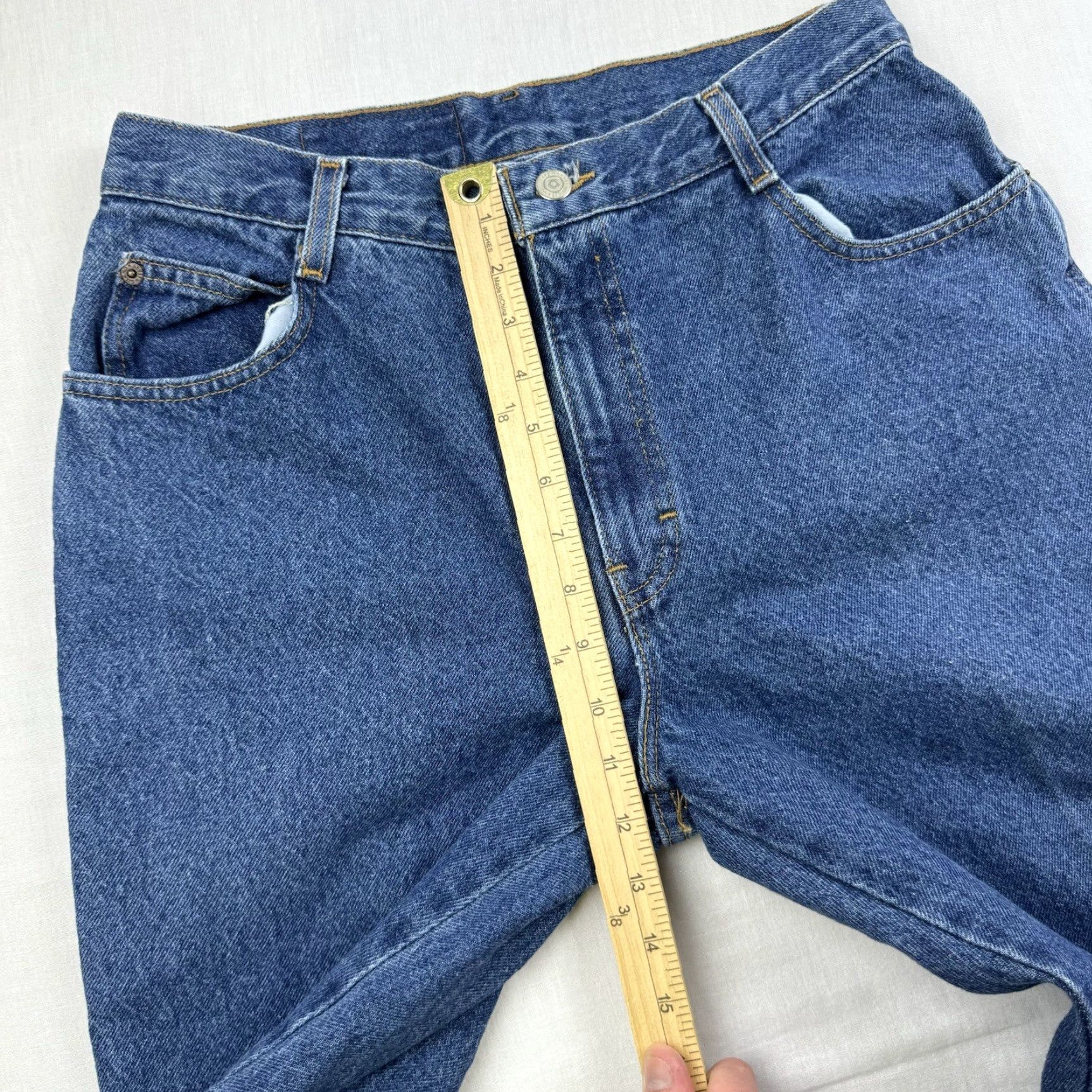 Vintage VINTAGE Gitano Jeans Womens 14 Petite Blue Mom Jeans High Waist 90s Grunge Y2K Jeans Womens 14 Petite Blue 90s Mom Gitano Size 36" / US 14 / IT 50 - 7 Thumbnail