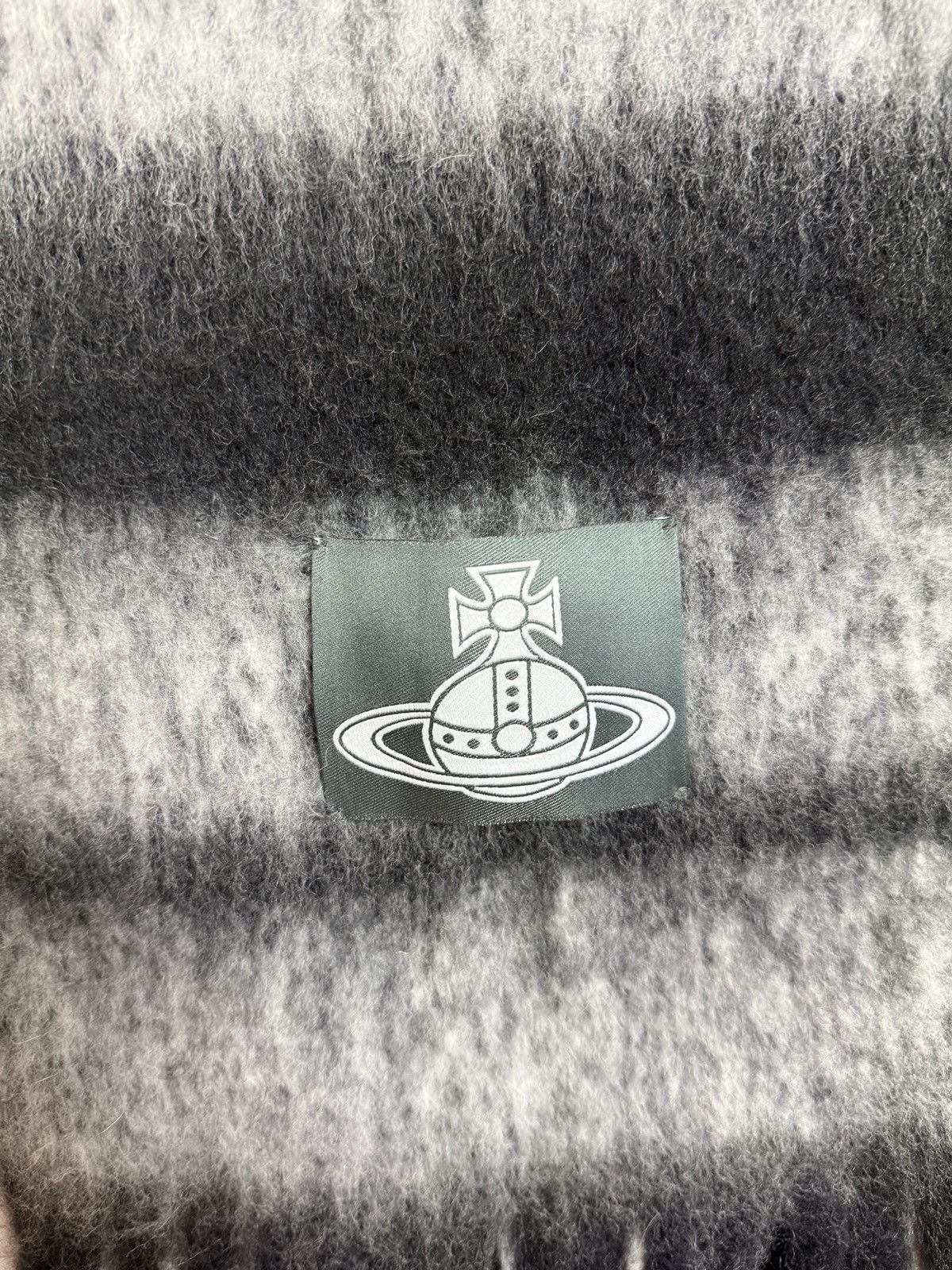 Vivienne Westwood Vivienne Westwood Scarf Gray With Logo Size ONE SIZE - 5 Thumbnail