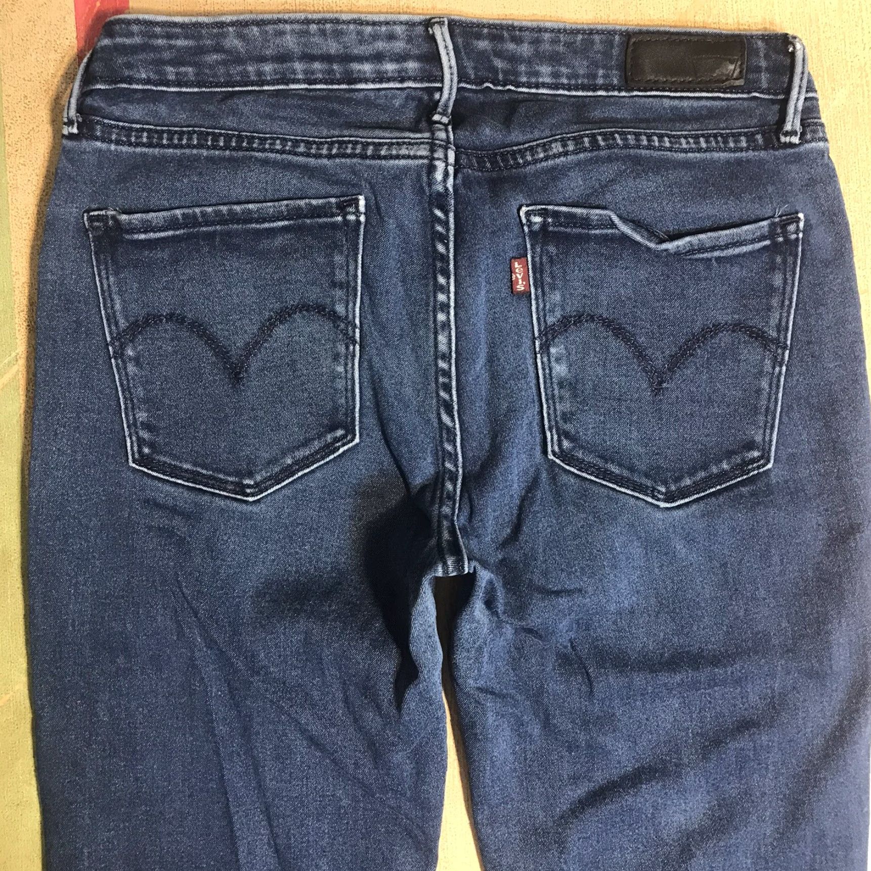 Levi's Levi's Jeans 8 in Rise Legging Denim Blue Womens 27 x 30 Inseam Stretch Slim Straight 5-Pocket Logo Vintage? No** Size 27" / US 4 / IT 40 - 3 Thumbnail