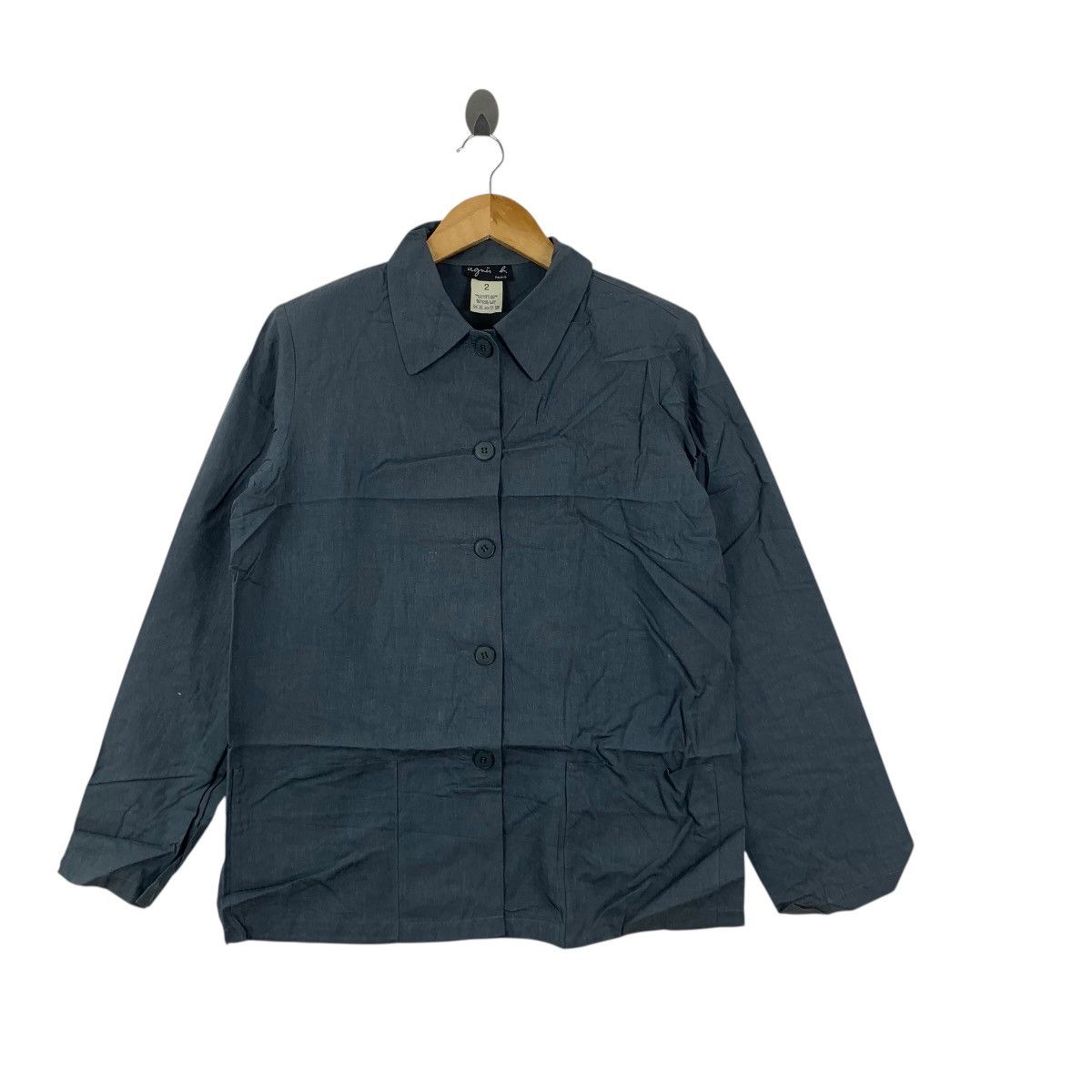 agnes b. Vintage AGNES B. PARIS Linen Button Up Minimalist Casual Tee Size S / US 4 / IT 40 - 4 Thumbnail