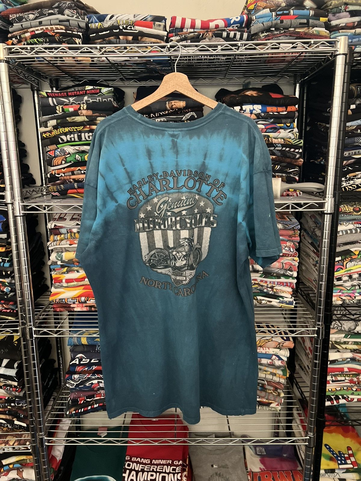 Harley Davidson 3XL H-D Screaming Eagle Charlotte NC Tie Dye Tee Size US XXL / EU 58 / 5 - 2 Thumbnail