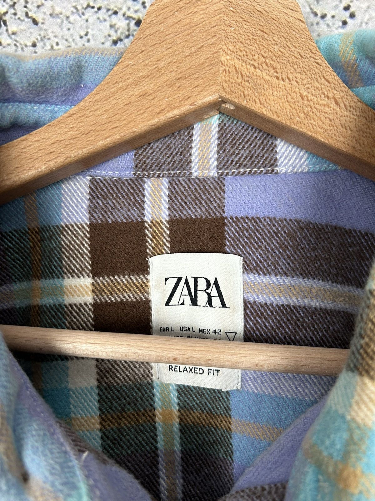Zara Zara Purple Overshirt Streetwear Avant-garde Hype Size US L / EU 52-54 / 3 - 5 Thumbnail