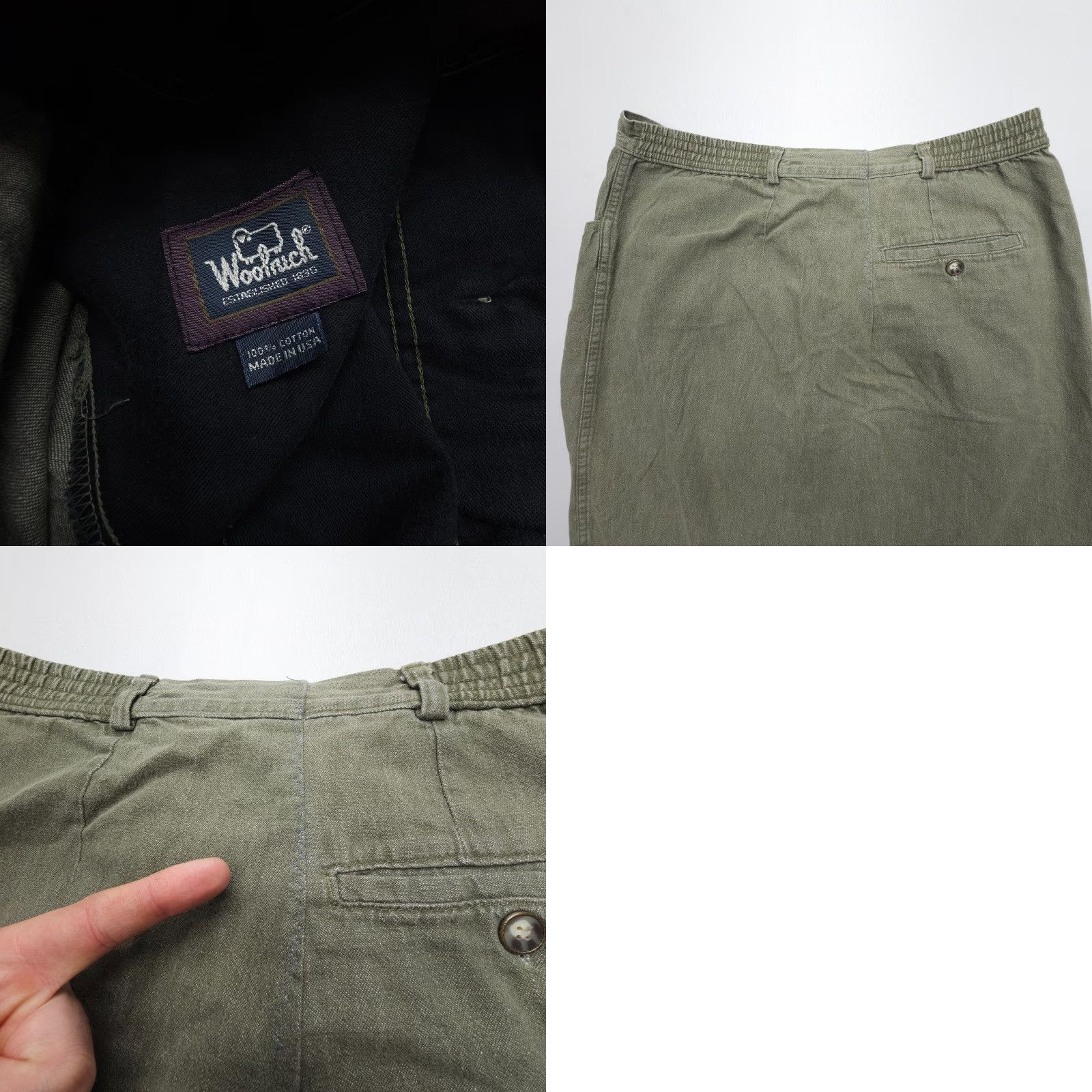 Vintage VINTAGE Woolrich Button Front Midi Skirt Size 18 Green United States Woolrich Women Skirt 80s 90s Casual Mens Womens Size 40" / US 18 - 8 Thumbnail