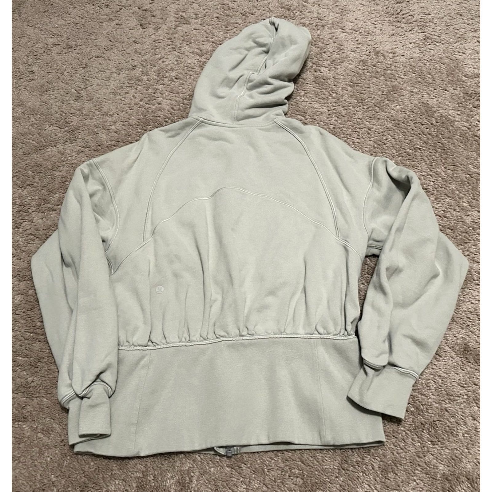 Lululemon Lululemon Hoodie Womens Green Size 6 Full Zip Performance Yoga Gym Hugged Waist Size M / US 6-8 / IT 42-44 - 5 Thumbnail