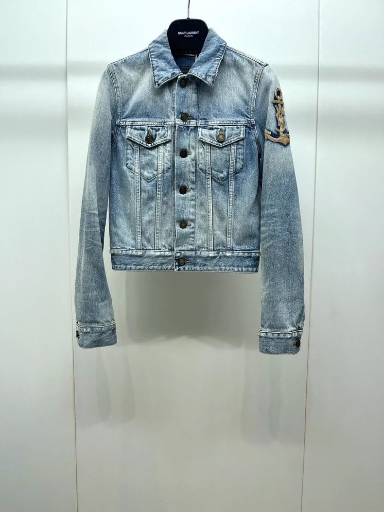 saint laurent Anchor Denim Jacket 2503-Nextarrow