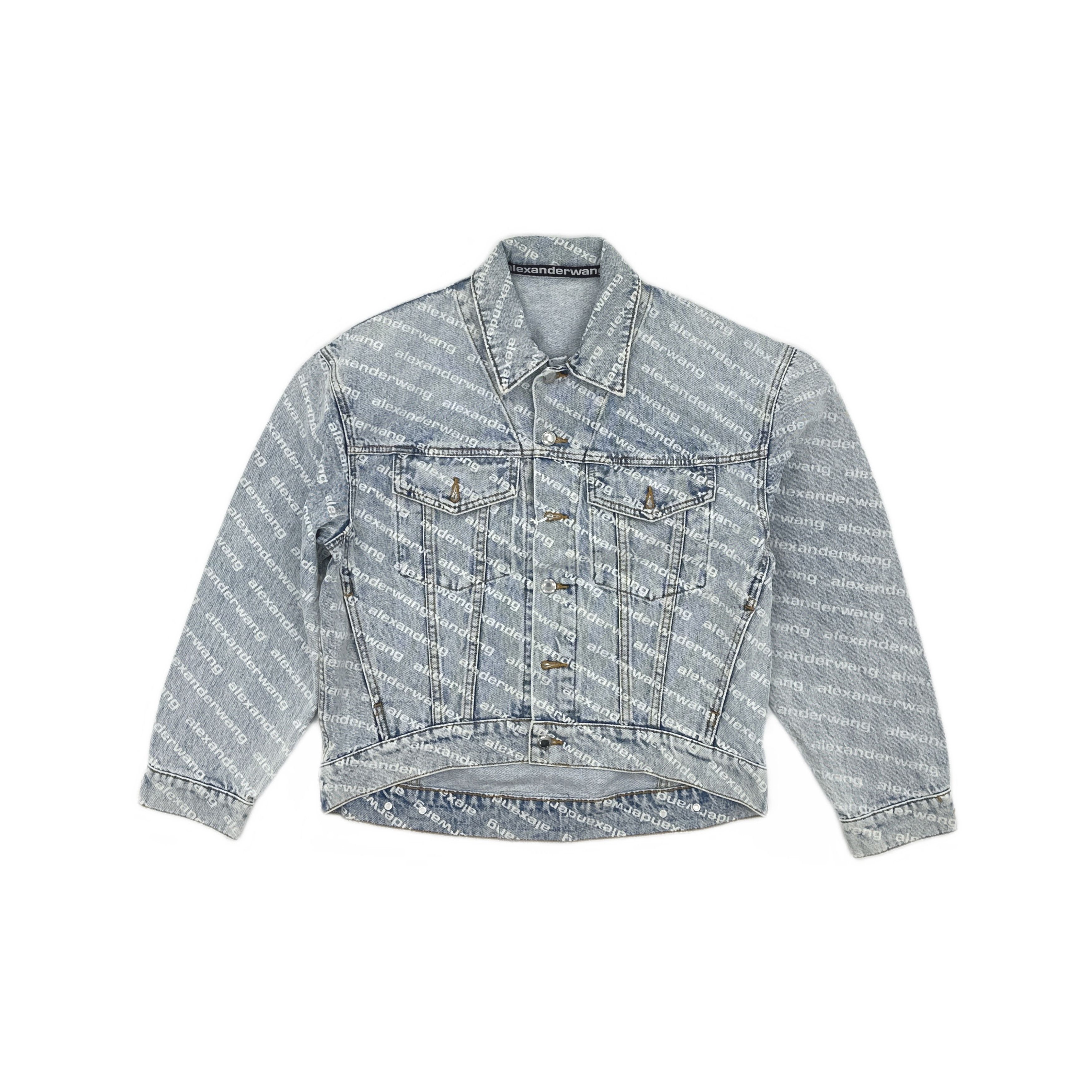 Alexander Wang Alexander Wang All-Over Print Denim Jacket Size S Size S / US 4 / IT 40 - 1 Thumbnail