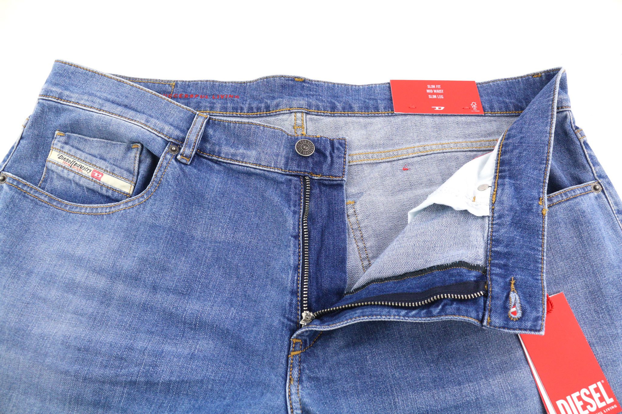 Diesel 2019 D-STRUKT 0EHAJ W40/L34 Slim Blue 40445 Size US 40 / EU 56 - 4 Thumbnail