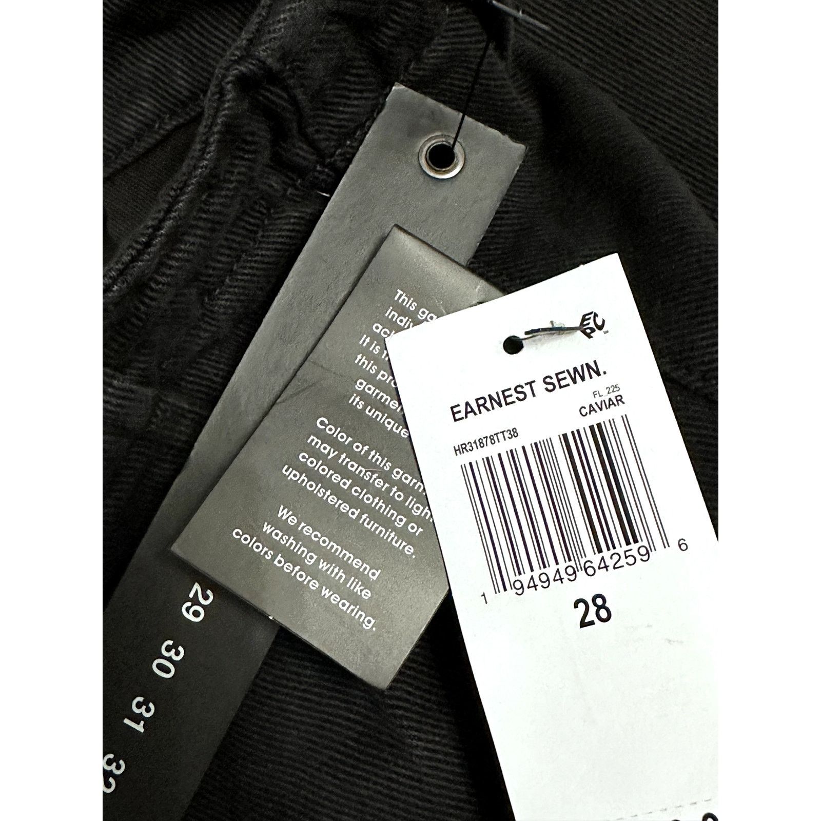 Earnest Sewn Earnest Denim Shorts Jorts High Rise Black Women's 28 NWT Size 28" / US 6 / IT 42 - 8 Thumbnail