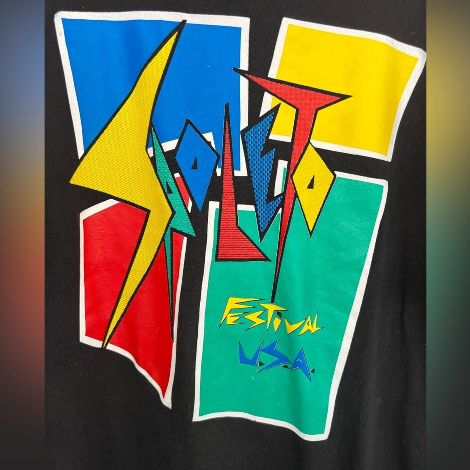 Vintage Vintage Spoleto Festival ONEITA SINGLE STITCH Shirt 90s Size US XL / EU 56 / 4 - 3 Thumbnail