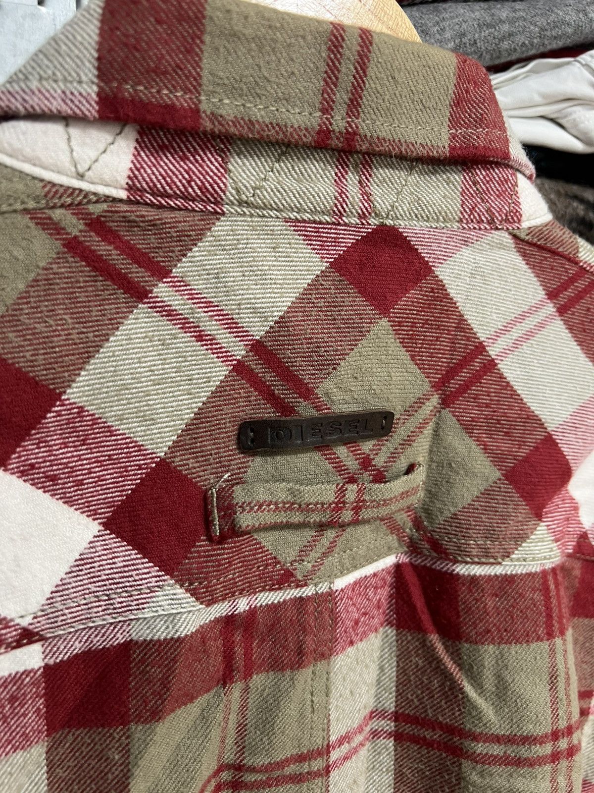 Diesel Diesel Flannel Down Red Plaid Check Button Up Shirt Size L Size US L / EU 52-54 / 3 - 8 Thumbnail
