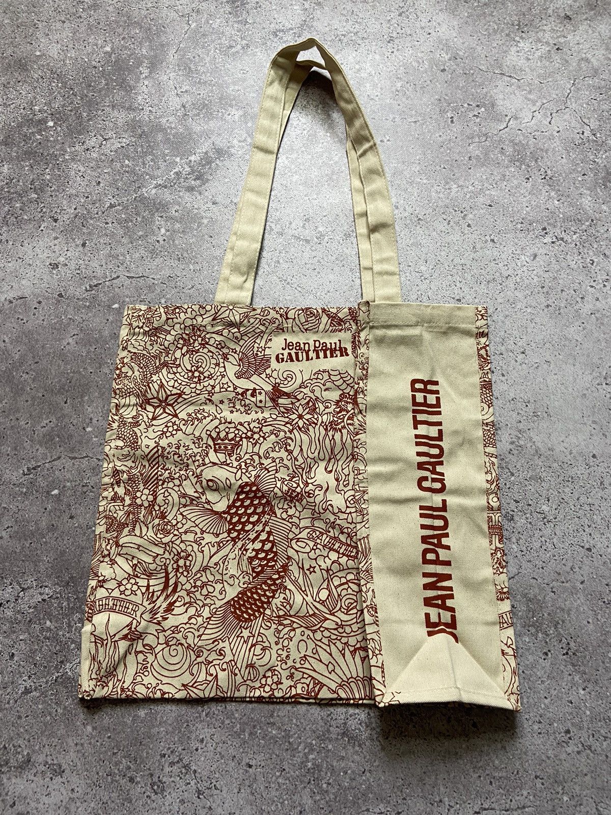 Jean Paul Gaultier Jean Paul Gaultier Dragon Print Tote Shopper Bag Size ONE SIZE - 1 Thumbnail