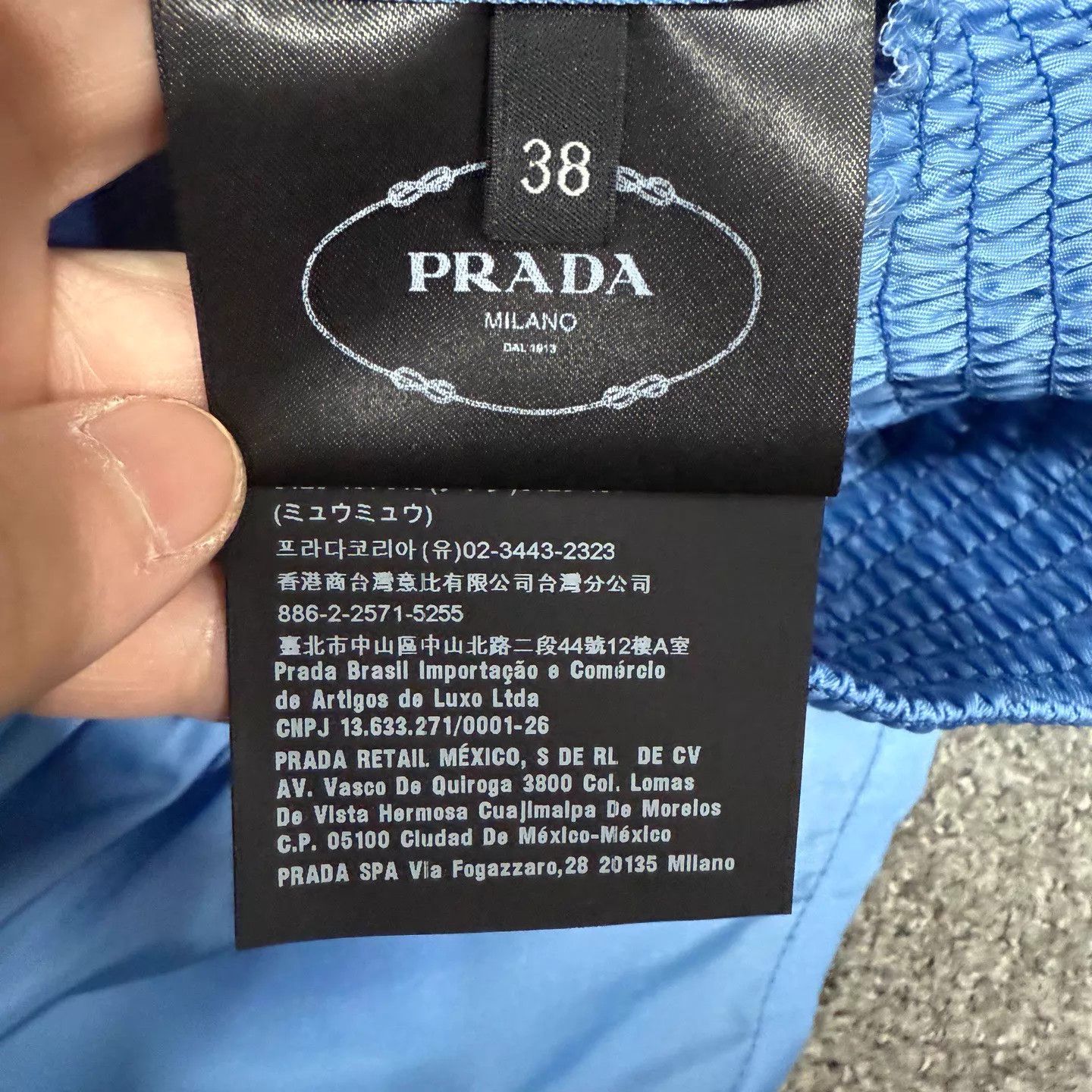 Prada Prada Blue Triangle Logo Nylon Shorts 38 99 New Size 26" / US 2 / IT 38 - 4 Thumbnail