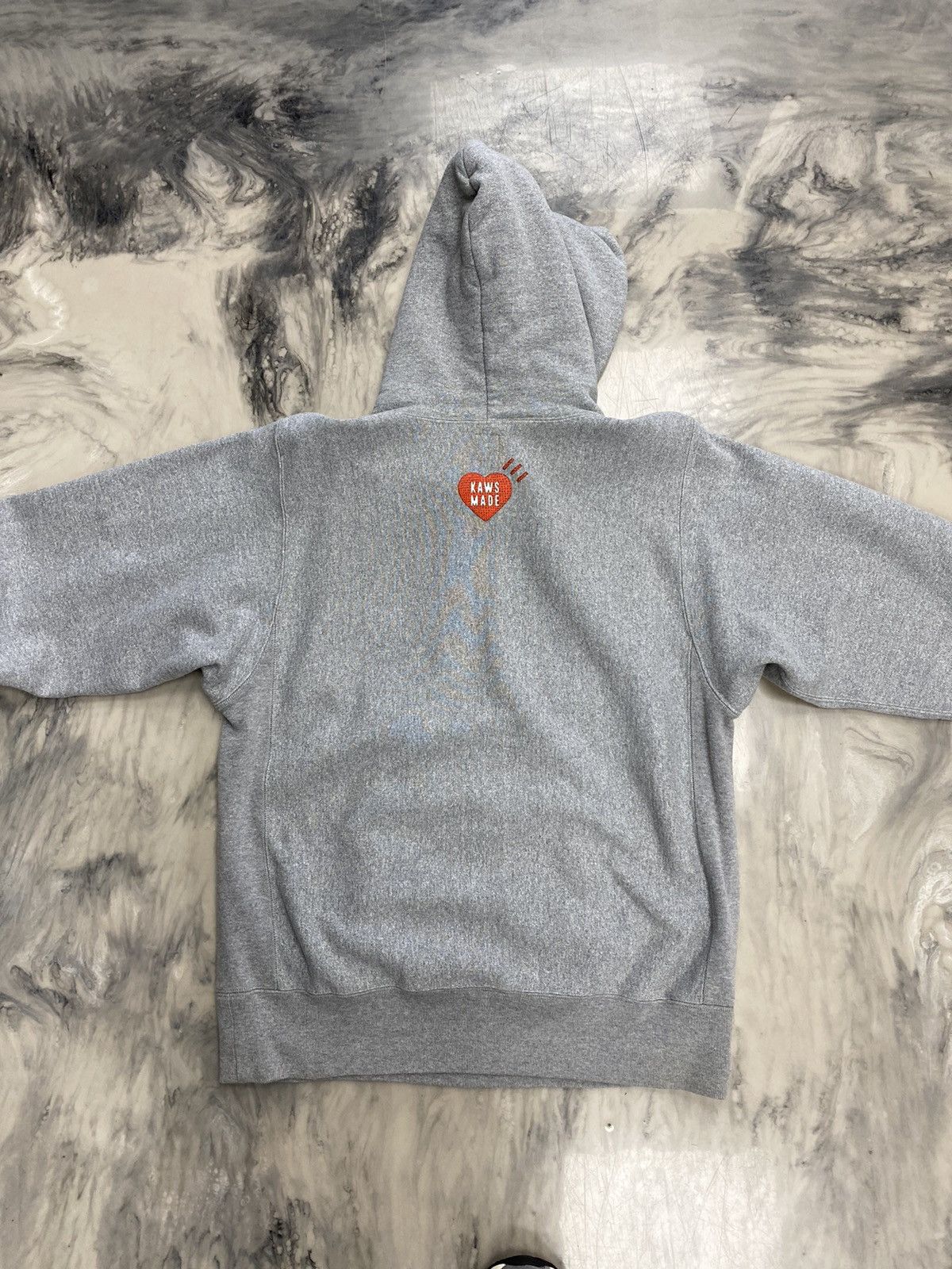 Human Made x Kaws polar bear hoodie grey medium authentic