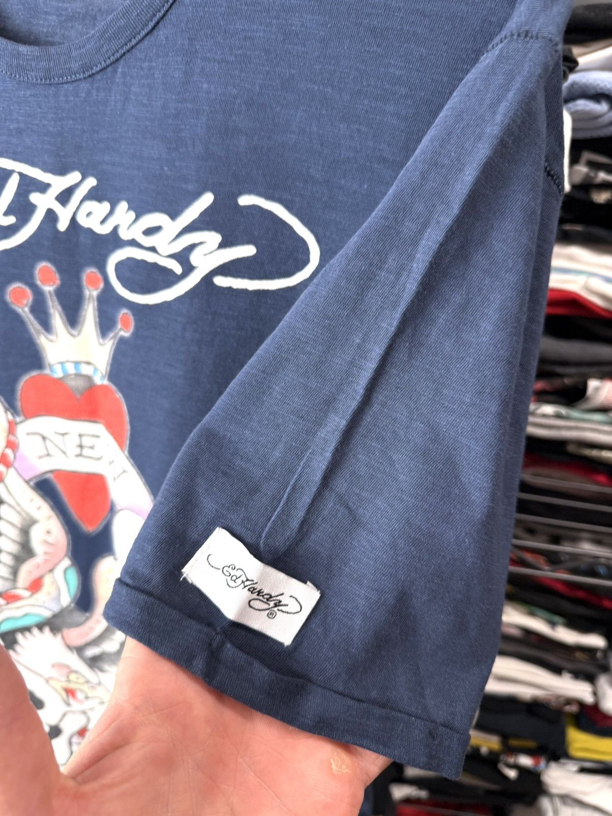 Ed Hardy Vintage Ed Hardy by Christian Audigier T Shirt Skull Size US XXL / EU 58 / 5 - 6 Thumbnail