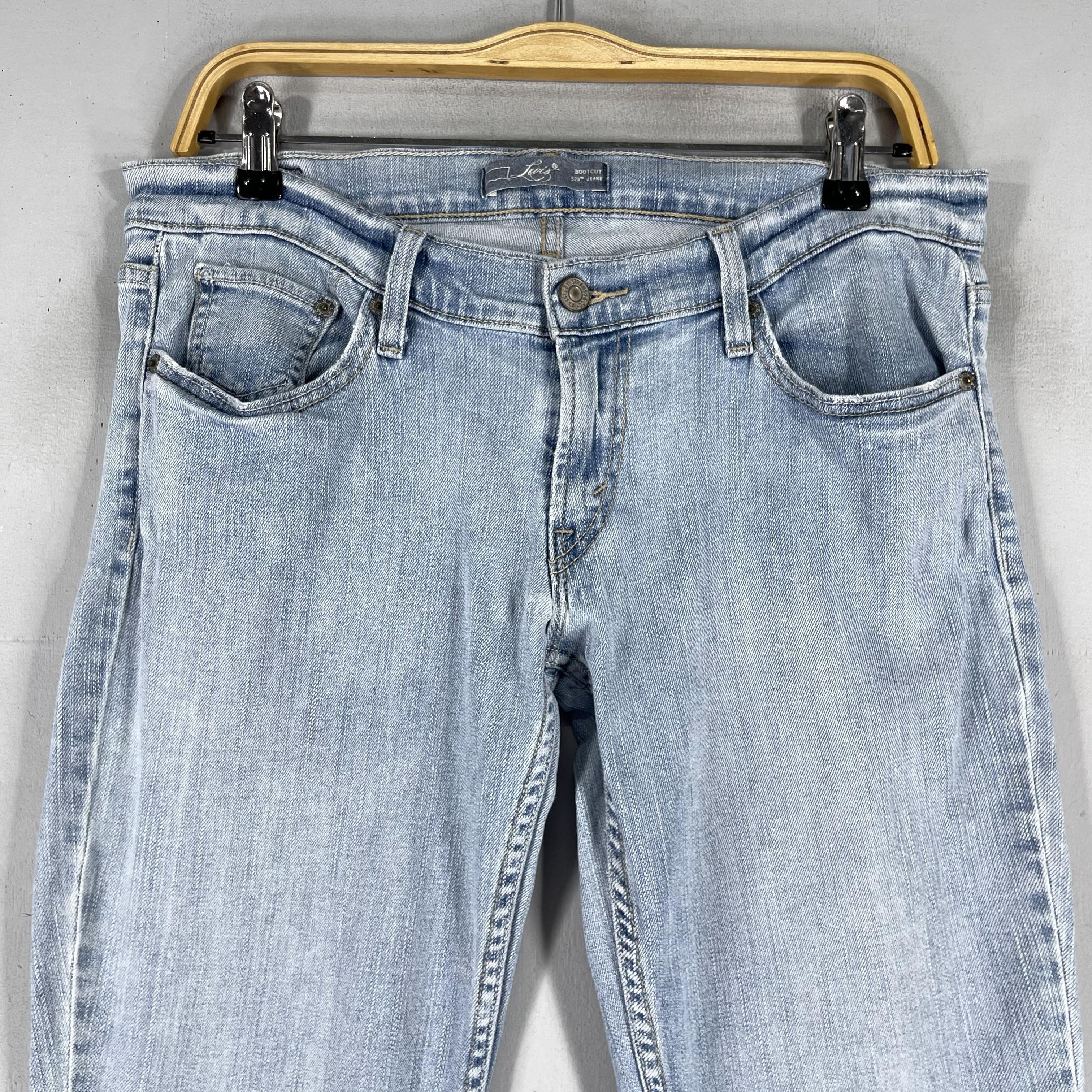 Levi's Size 33 Vintage Levis 524 Distressed Bootcut Sun Faded Jeans Size 33" - 2 Thumbnail
