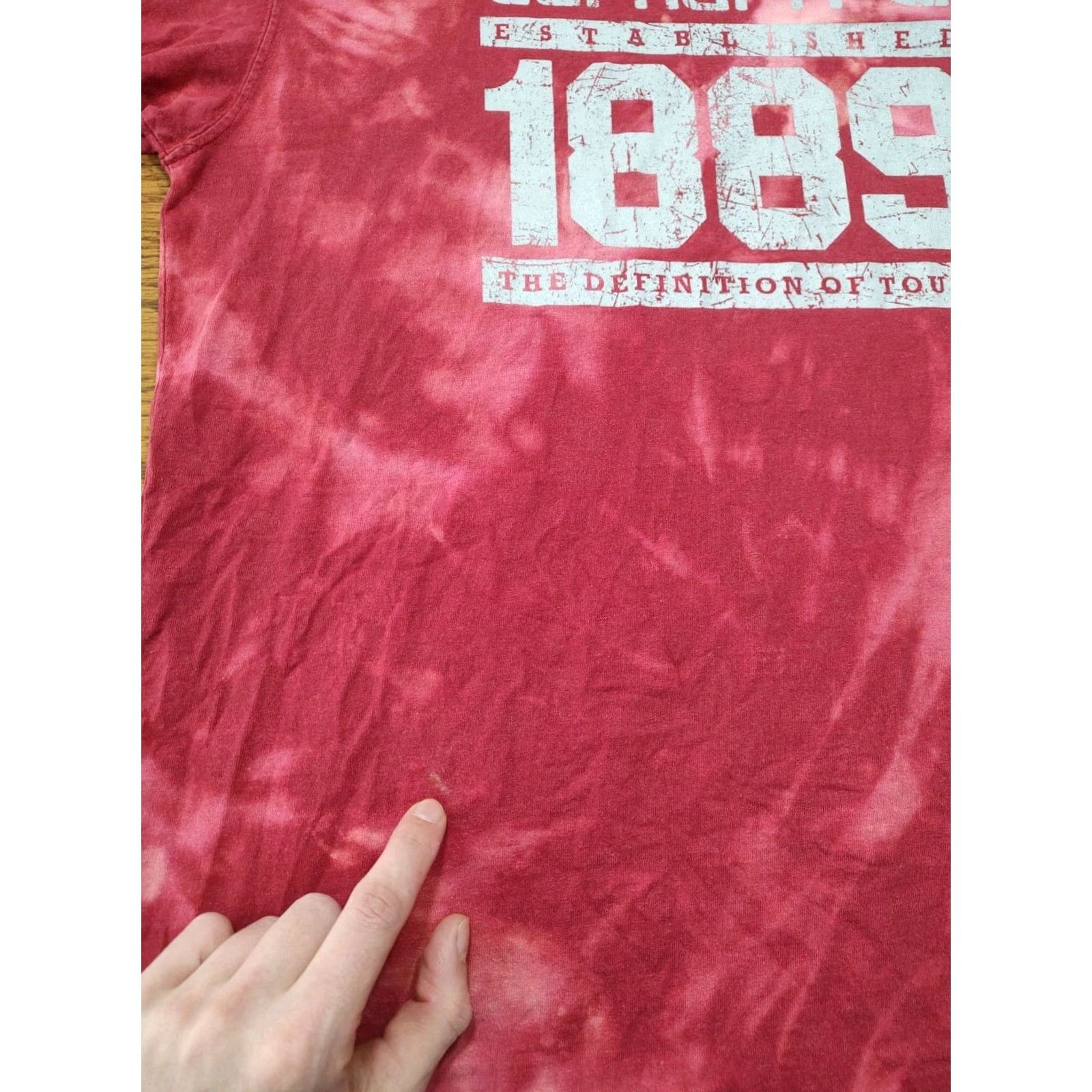 Carhartt Carhartt T Shirt Mens Regular Large Red Tie Dye Acid Wash Logo Graphic 90s Classic Outdoor Size US L / EU 52-54 / 3 - 5 Thumbnail