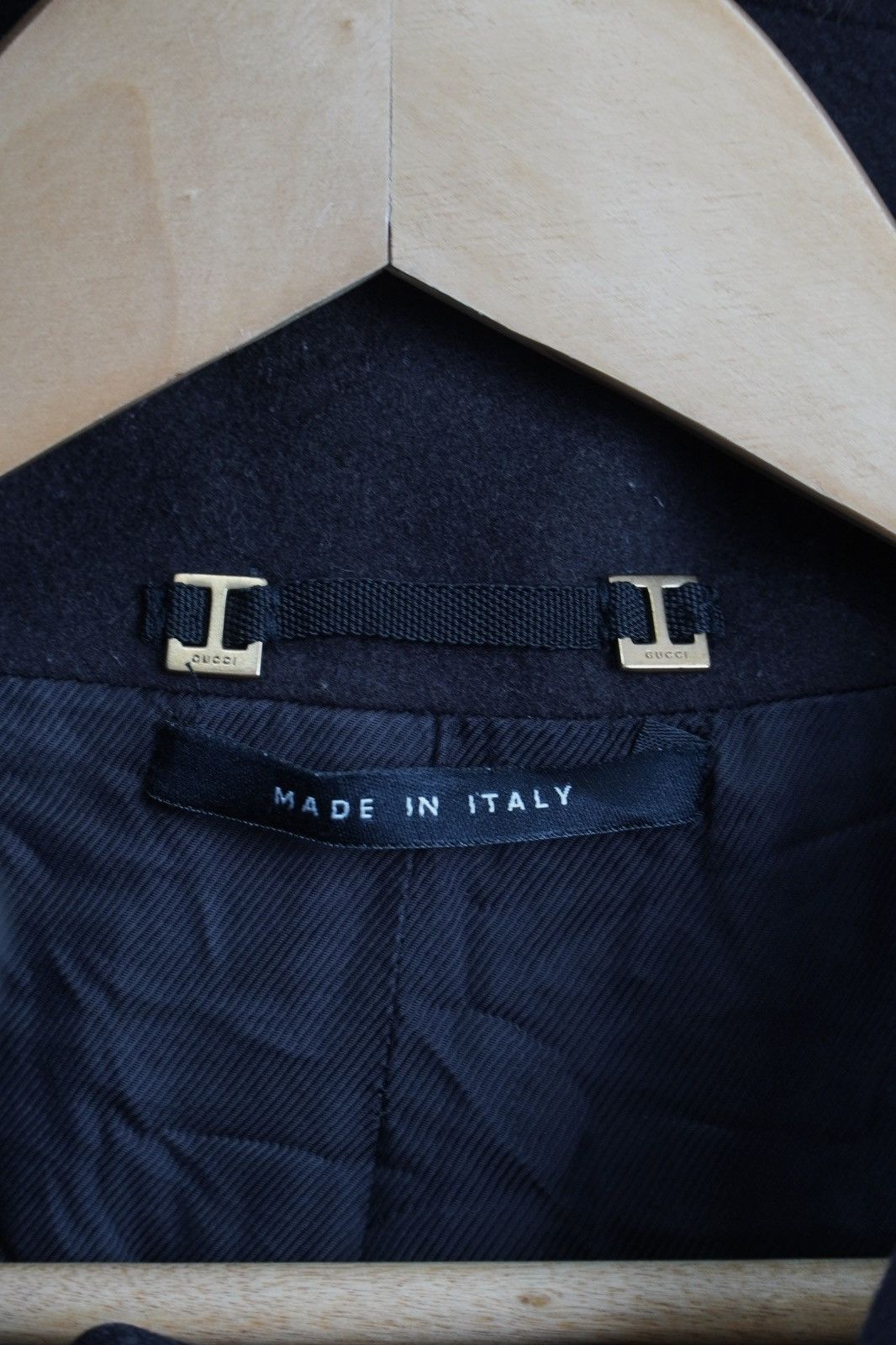 Gucci × Tom Ford Gucci - Tom ford - Archive AW03 Stand Collar Wing Wool Coat Size S / US 4 / IT 40 - 18 Thumbnail