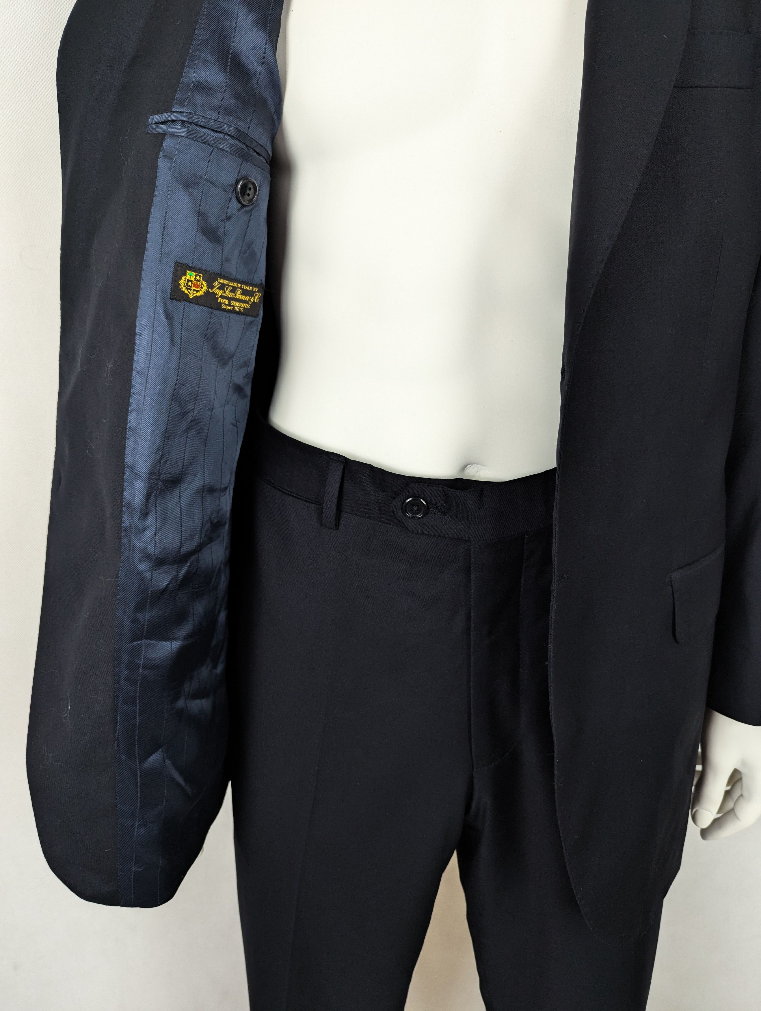 Loro Piana Loro Piana black suit Size 52R - 12 Thumbnail