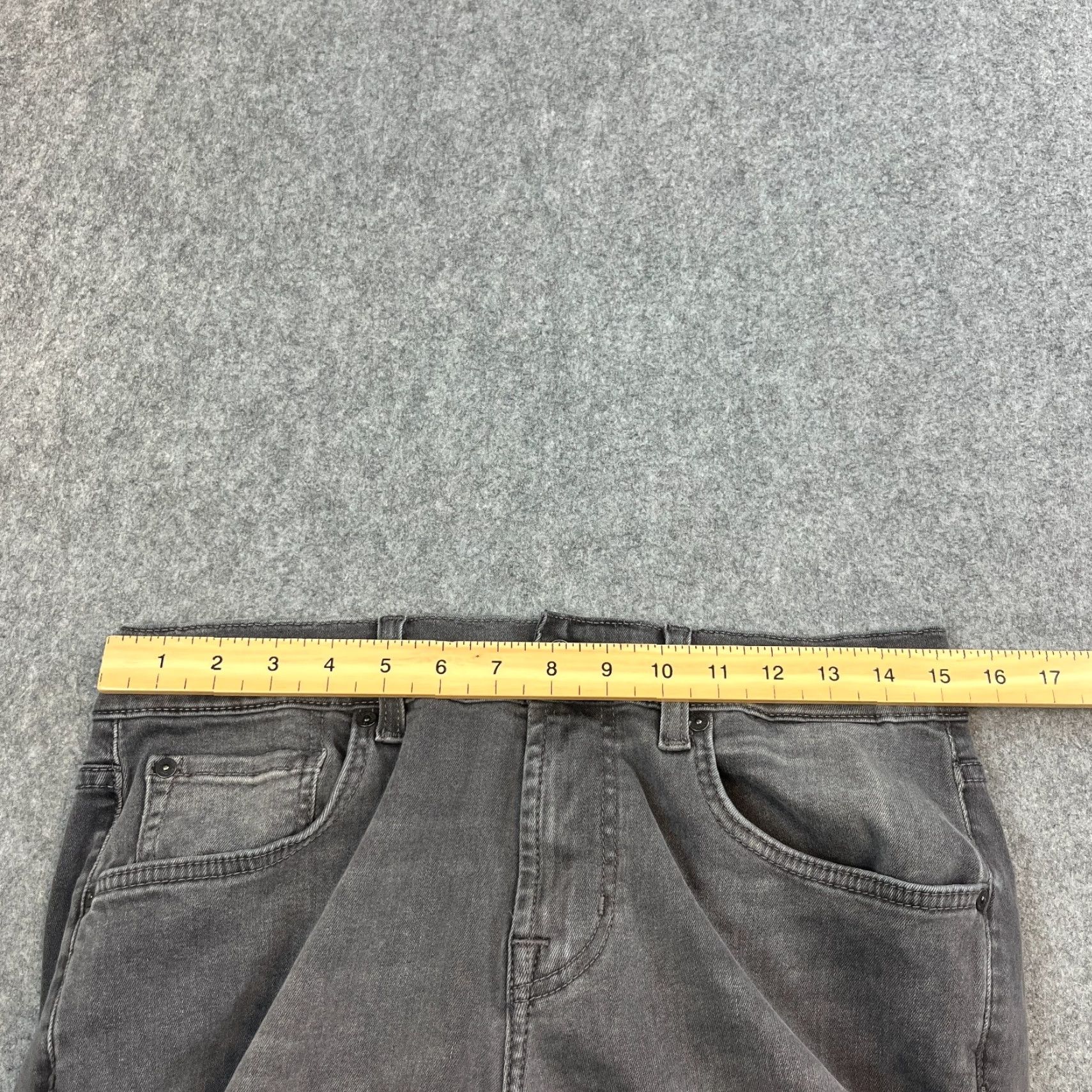 7 For All Mankind 7 For All Mankind Jeans Slim Tapered 31 Dark Grey Wash Slimmy Mens Jeans Size US 31 - 6 Thumbnail