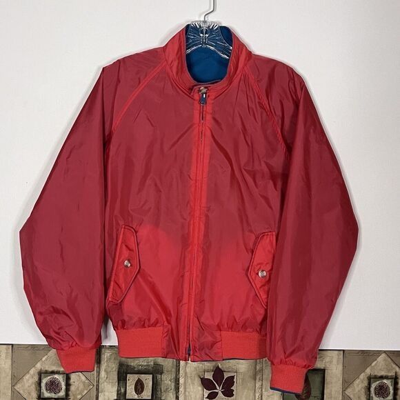 Lands' End Lands End Bomber Windbreaker Jacket Medium Reversible Blue O Size M / US 6-8 / IT 42-44 - 2 Thumbnail