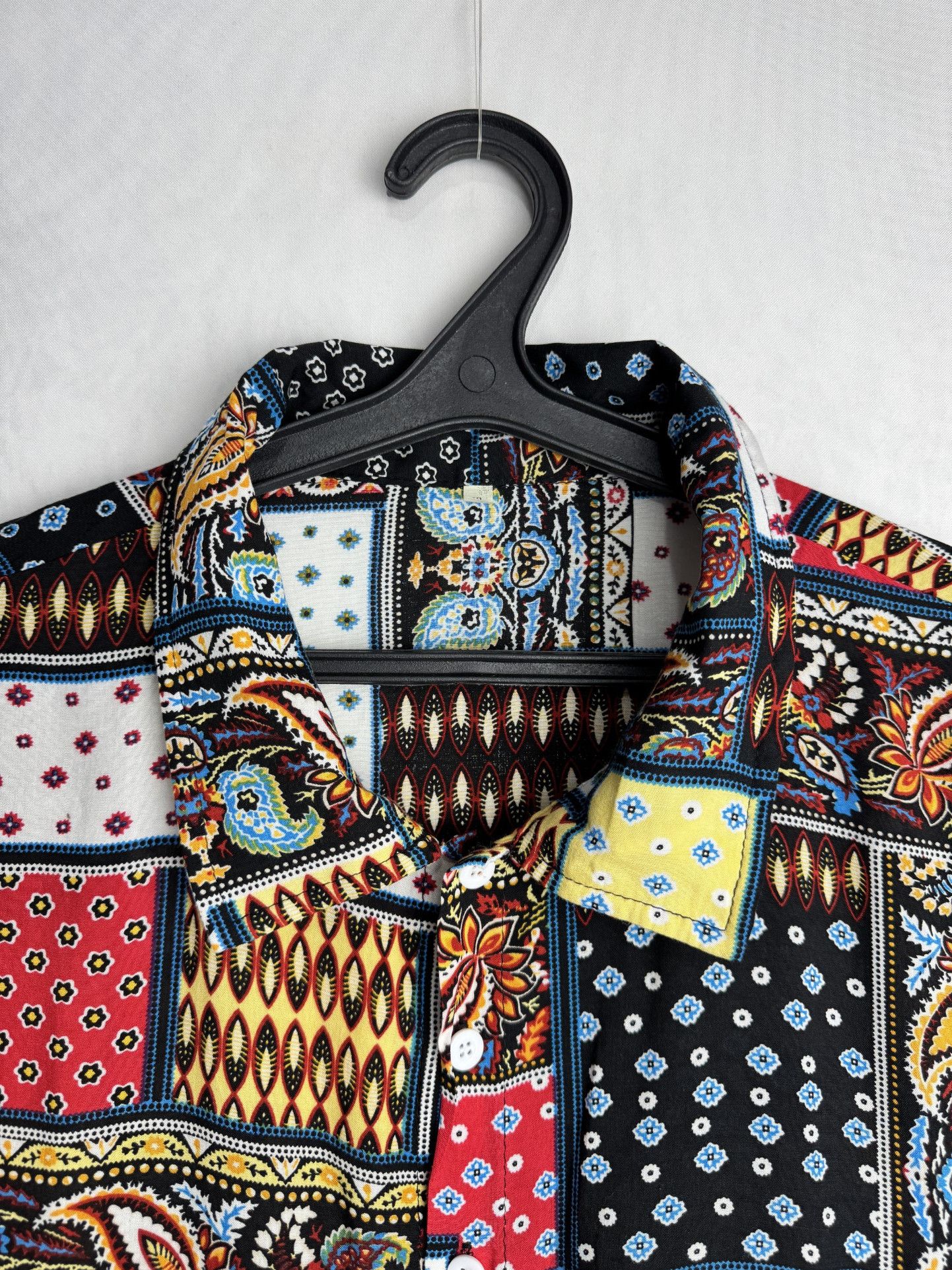 Other Men’s patchwork batik print button up shirt Size US L / EU 52-54 / 3 - 4 Thumbnail
