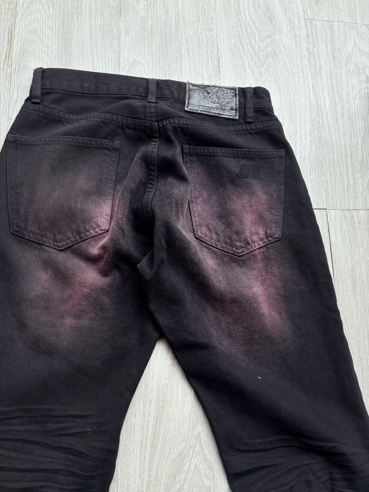 Japanese Brand ACOUSTIC lace-up flare jeans Size US 27 - 7 Thumbnail