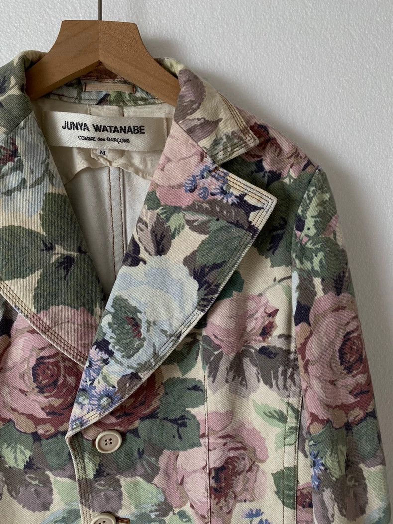 Junya Watanabe Junya Watanabe Floral Denim Jacket by Junya Watanabe-2506 Size US M / EU 48-50 / 2 - 4 Thumbnail