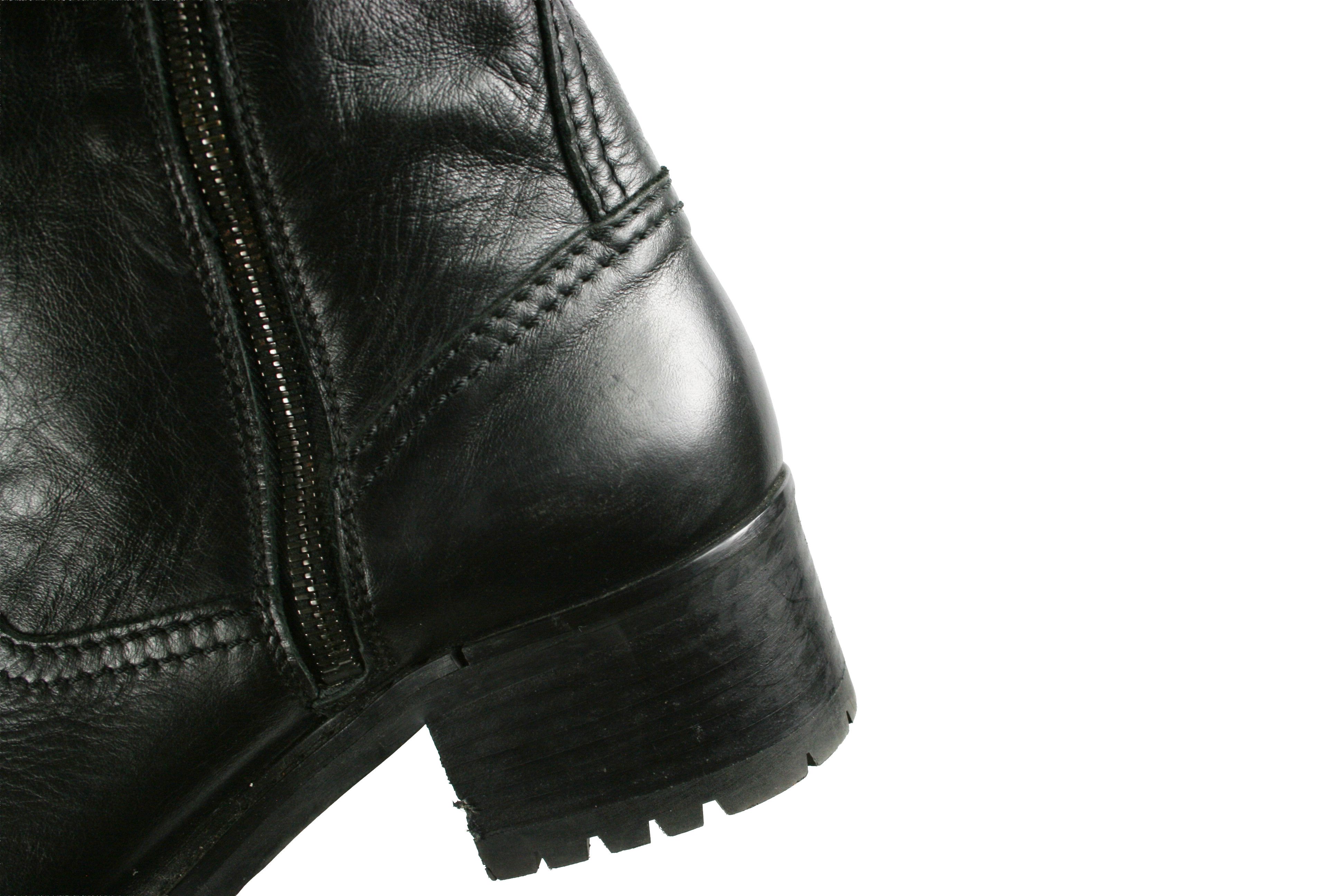 Car Shoe By Prada Overknees Riding Tractor Leather Boots Size US 9 / IT 39 - 7 Thumbnail