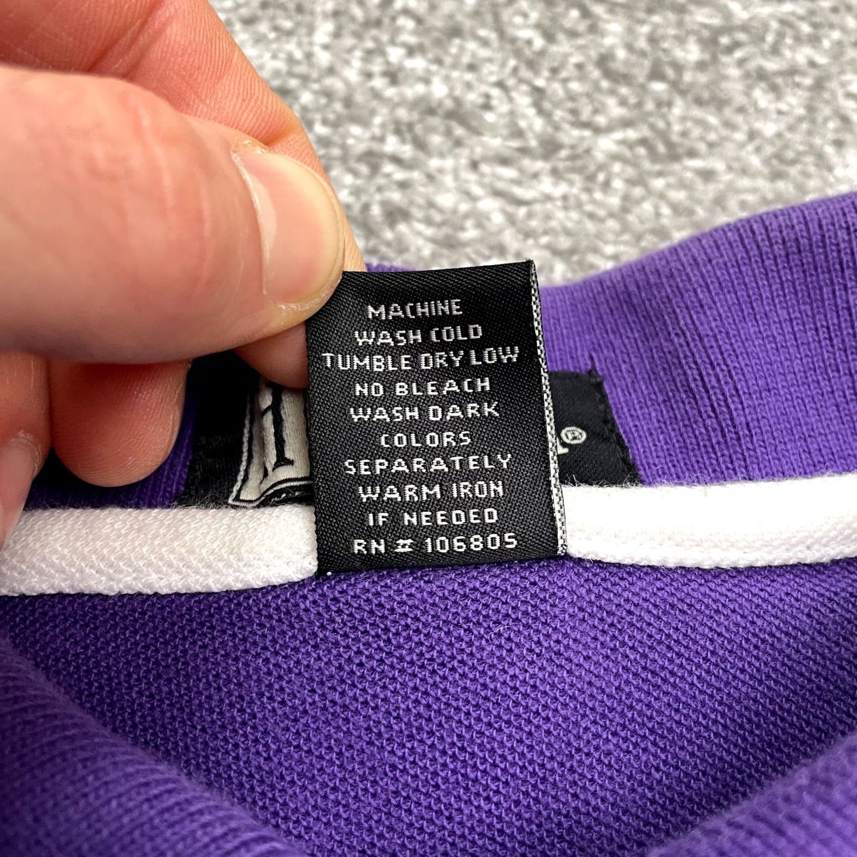 Vintage Hartwell Polo Shirt Mens Large Purple Combed Cotton Short Sleeve Classic Casual Regular Fit Shirt Size US L / EU 52-54 / 3 - 6 Thumbnail