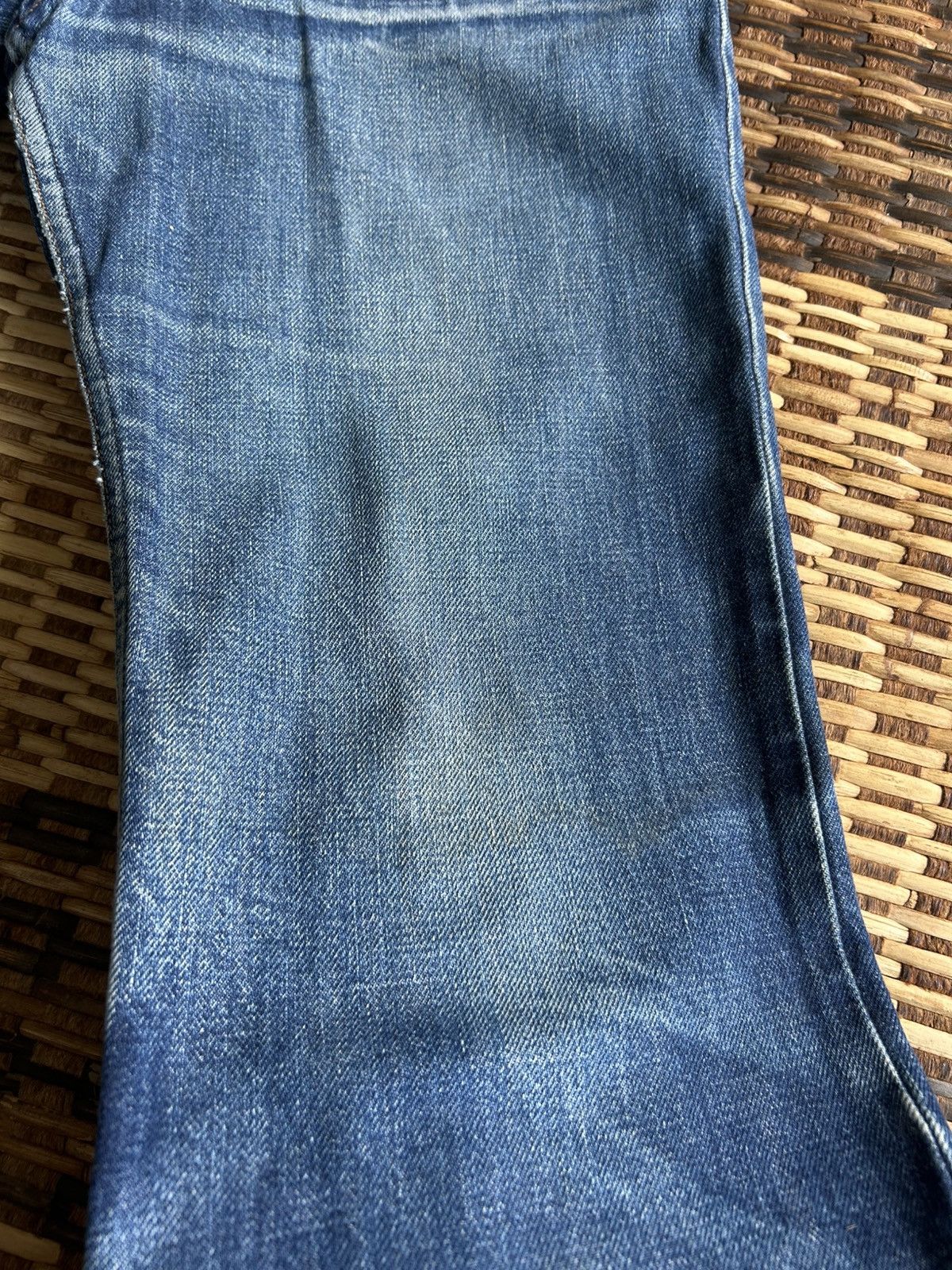 Japanese Brand × Kapital × Vintage Flare A.P.C Mudwash Denim Jeans Size US 32 / EU 48 - 11 Thumbnail
