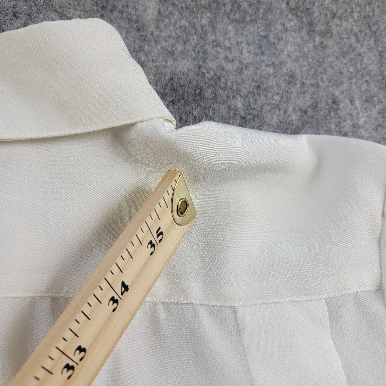 Courreges Courreges Vintage Polyester Pleated Button Down Shirt France Size M / US 6-8 / IT 42-44 - 15 Thumbnail