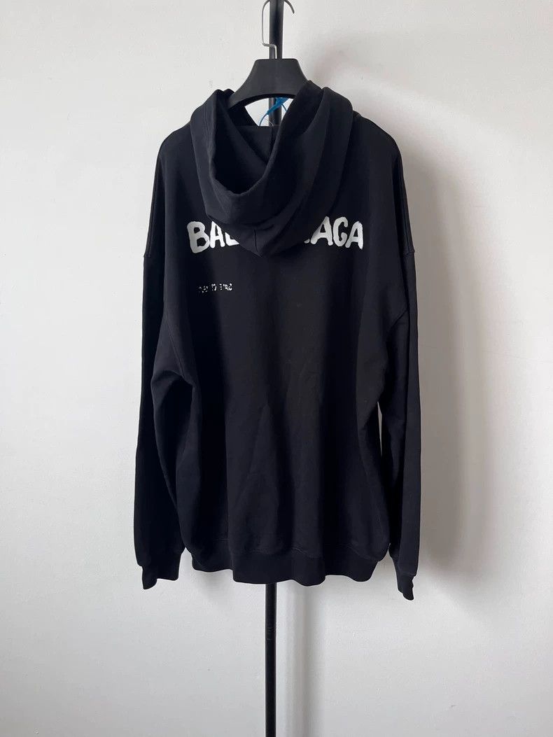 Balenciaga Balenciaga Letter printed pullover sweater Size US M / EU 48-50 / 2 - 2 Thumbnail