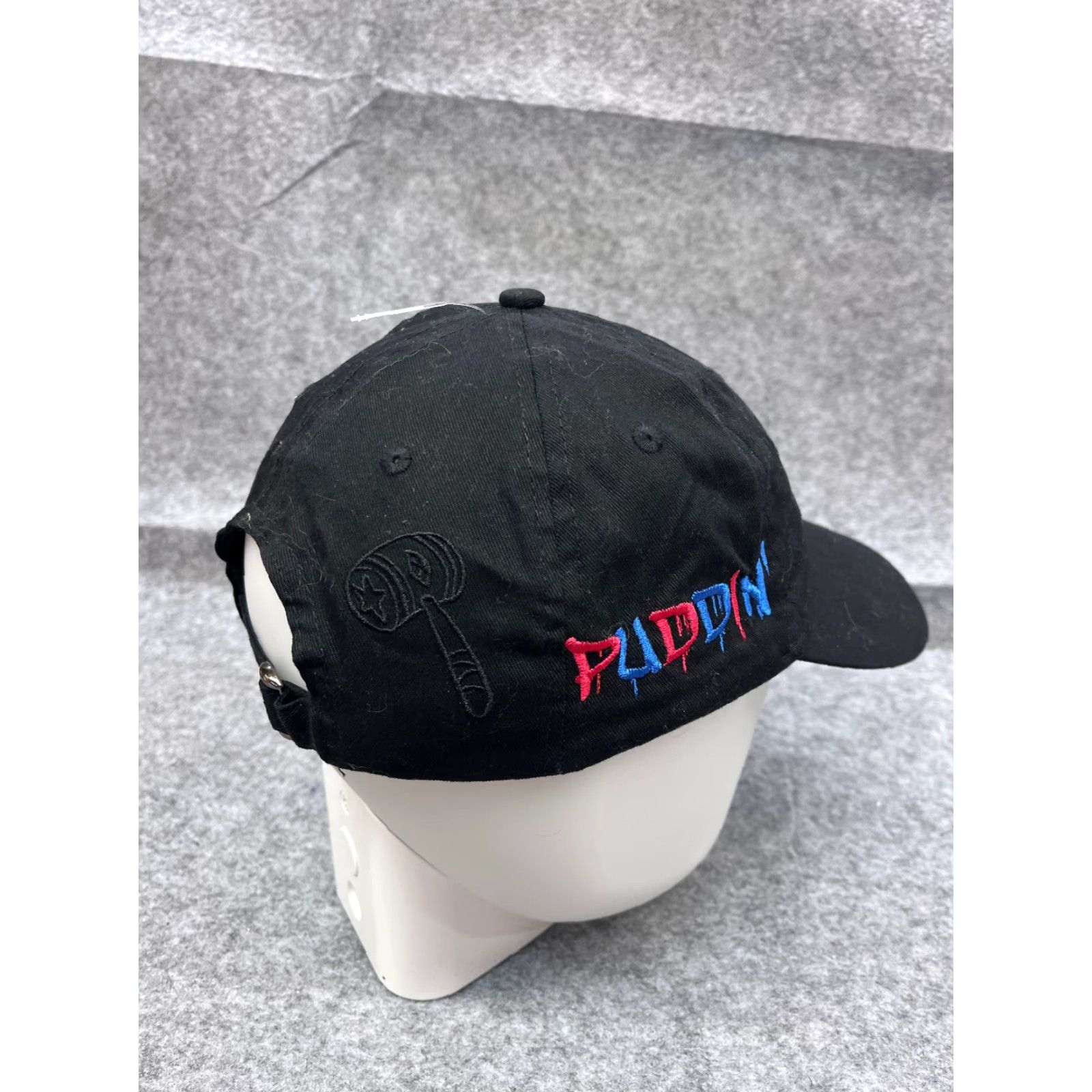 Vintage Loot Crate Harley Quinn Hat Cap Strap Back One Size Adult Black Cotton Baseball Cap Unisex Size ONE SIZE - 7 Thumbnail