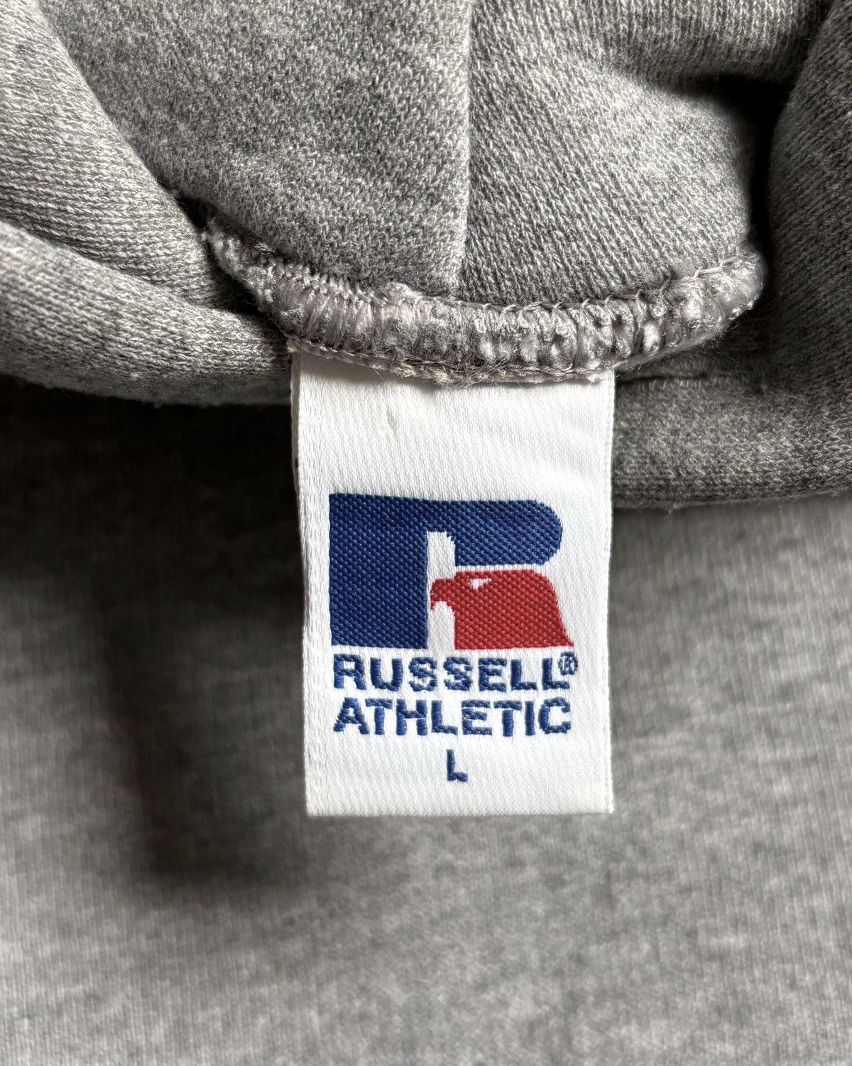 Russell Athletic 1990s Heather Grey Russell Hoodie Size US L / EU 52-54 / 3 - 5 Thumbnail