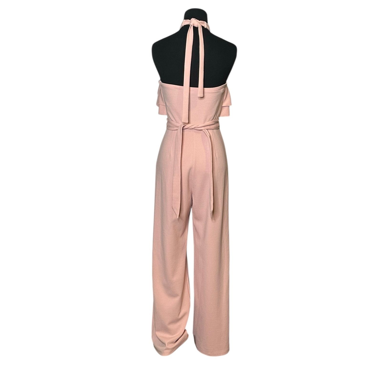 Anthropologie Avec les Filles halter neck ruffled jumpsuit size 2 Size 26" / US 2 / IT 38 - 14 Thumbnail