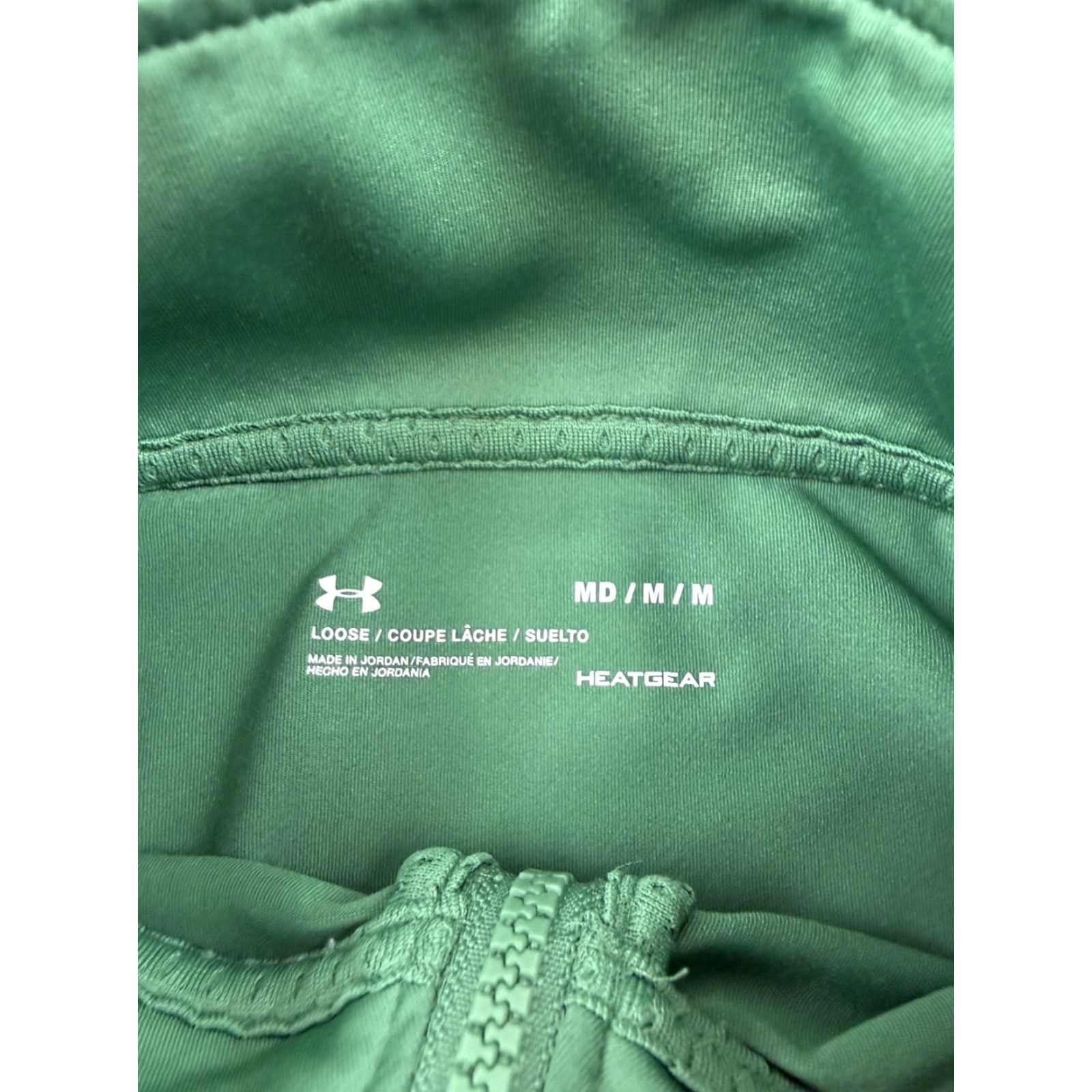 Under Armour Under Armour Track Jacket Womens Medium Green Full Zip Logo HeatGear Size M / US 6-8 / IT 42-44 - 5 Thumbnail