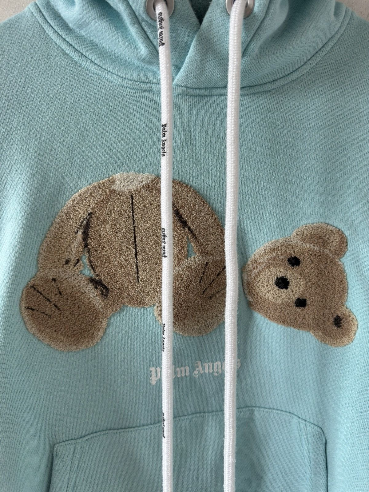 Palm Angels Palm Angels Kill the Bear Popover Hoodie-Turquoise/Blu Size US M / EU 48-50 / 2 - 3 Thumbnail