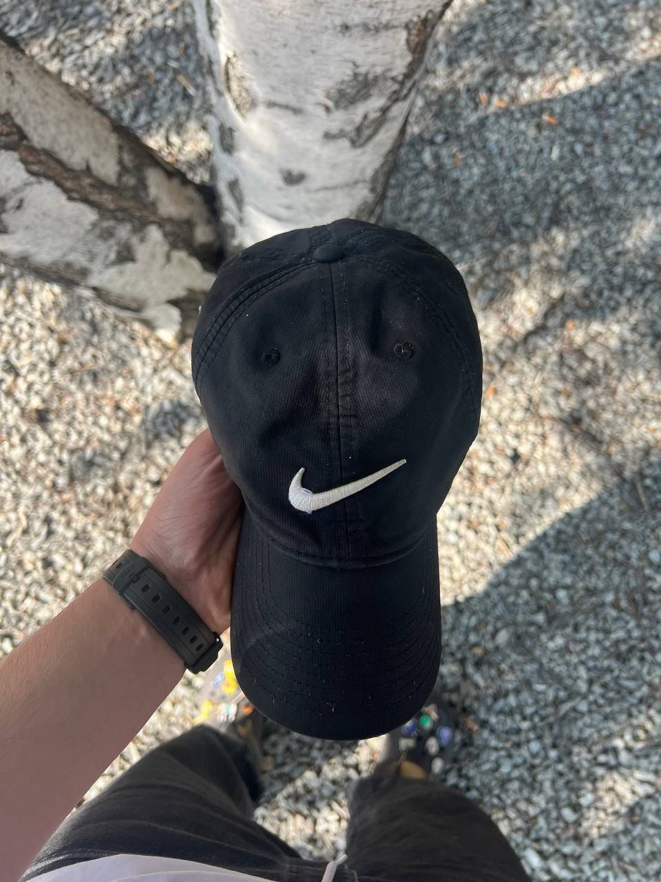 Nike × Vintage VERY RARE NIKE BIG LOGO SWOOSH CAP RETRO DRILL Y2K 90s NBA Size ONE SIZE - 2 Thumbnail