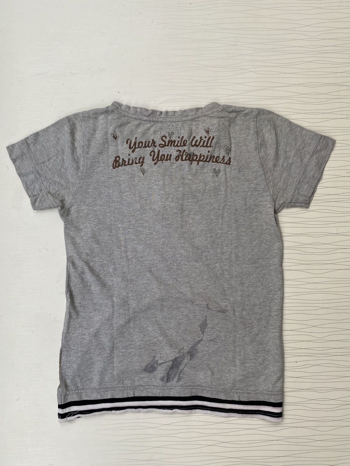Japanese Brand Japanese Double Layer Freedom POEM Patch Emboireded TEE Size US L / EU 52-54 / 3 - 12 Thumbnail
