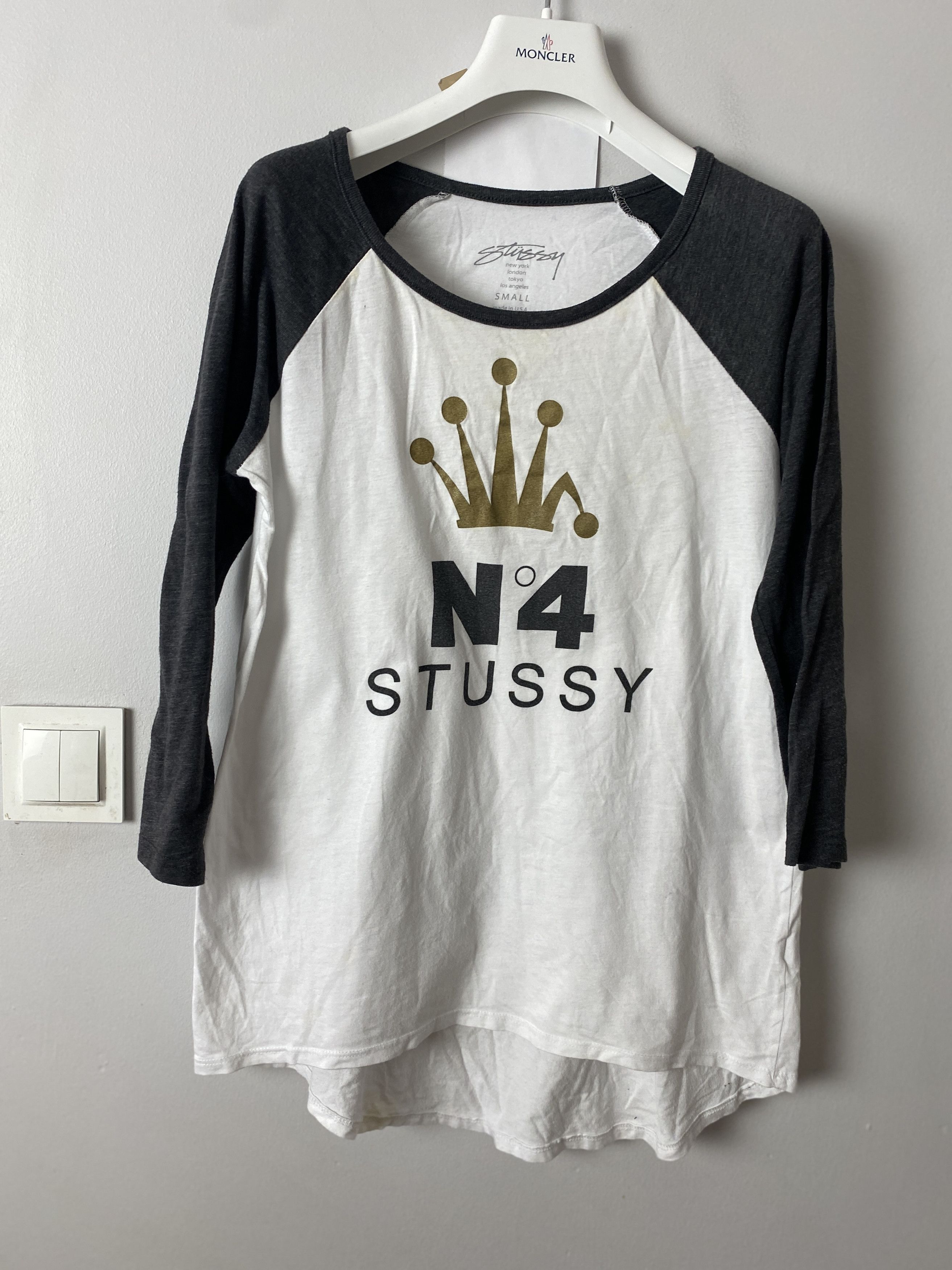 00s old stussy raglan Tーshirt y2k teck S 00s old stussy raglan Tーshirt y2k teck S