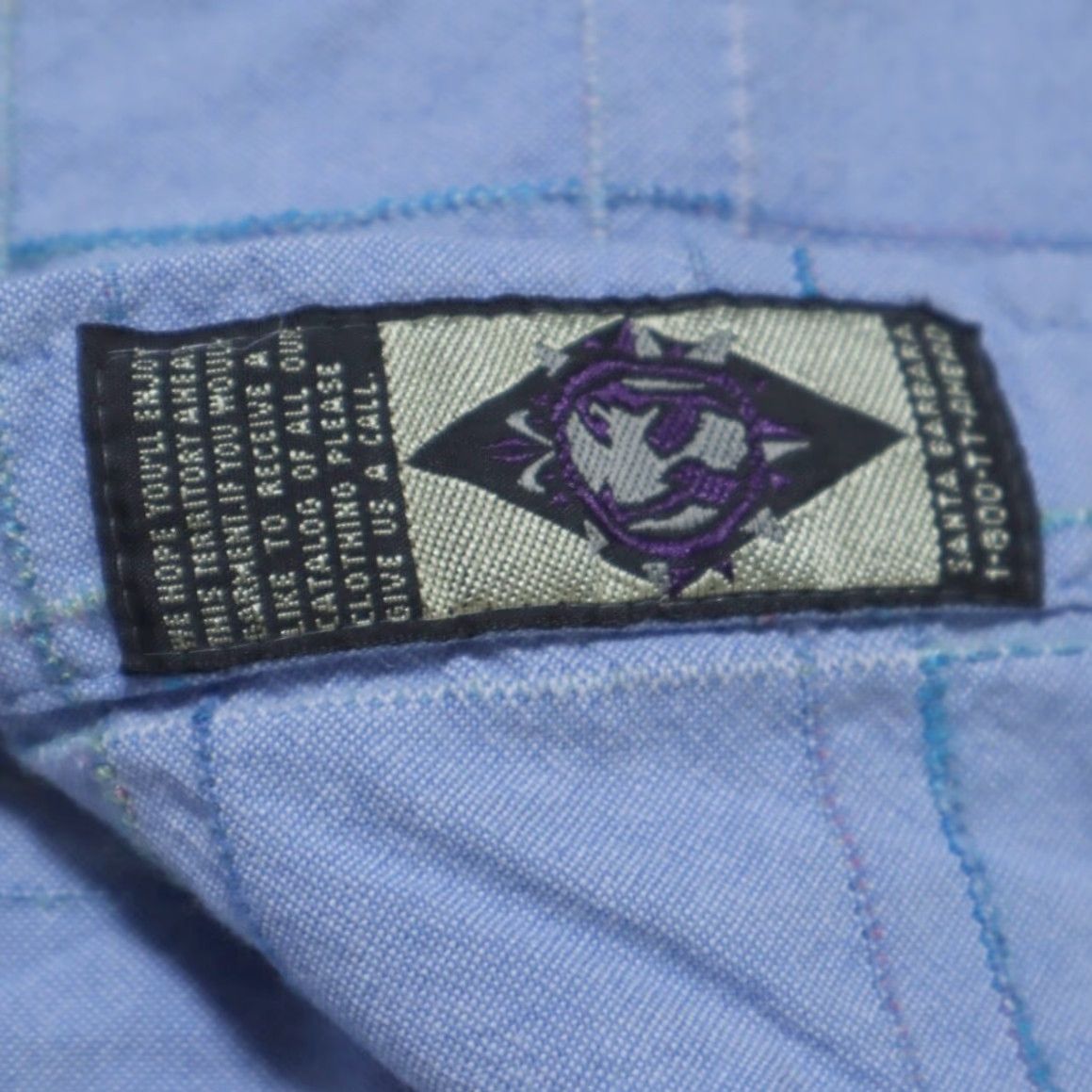 The Territory Ahead The Territoy Ahead Chambray Stitched Long Sleeve Button Down Shirt Blue Men's L Size US L / EU 52-54 / 3 - 7 Thumbnail