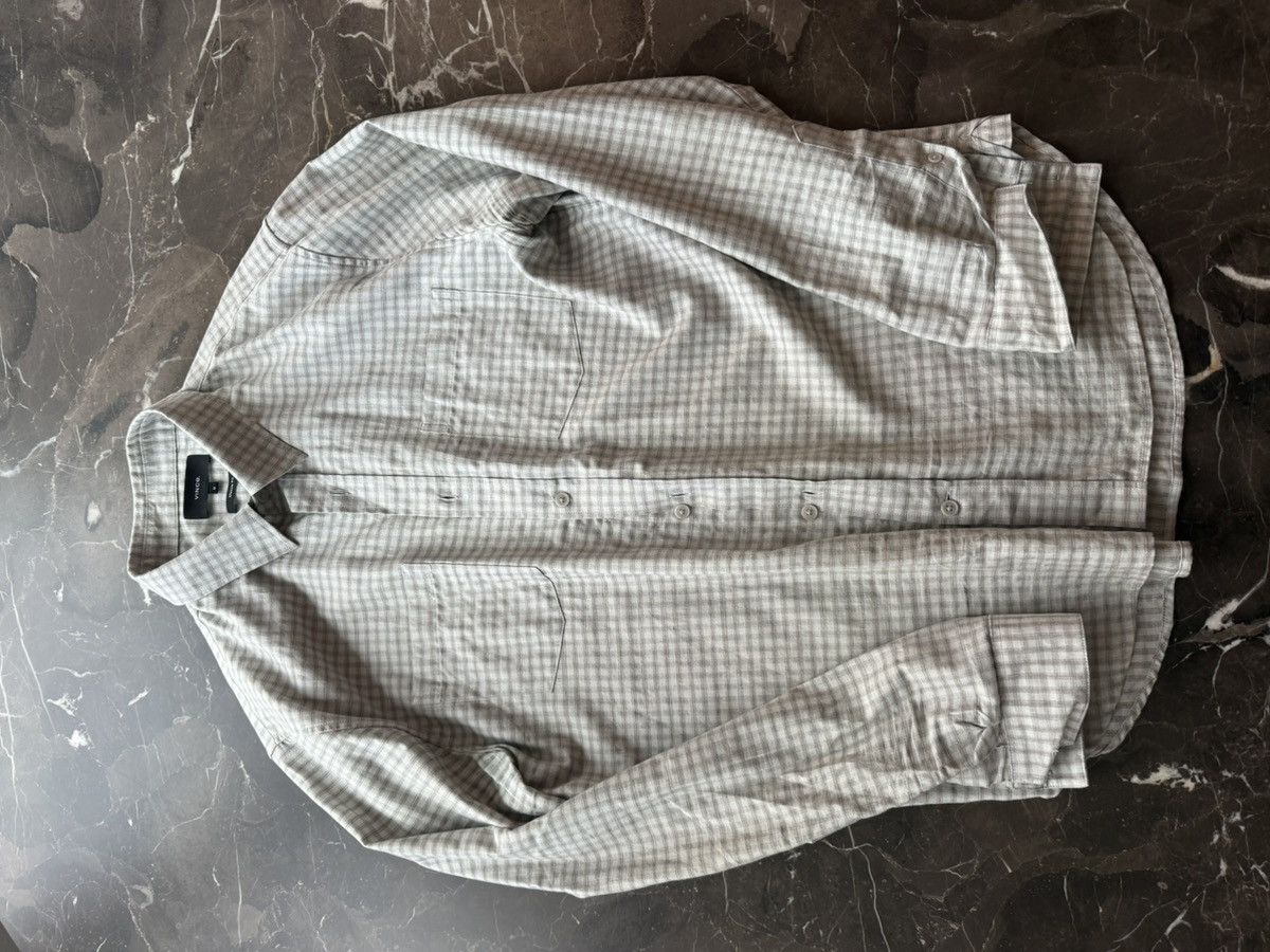 Vince Vince Classic Fit Button-Down Shirt — Size Medium | Neutral Size US M / EU 48-50 / 2 - 1 Thumbnail