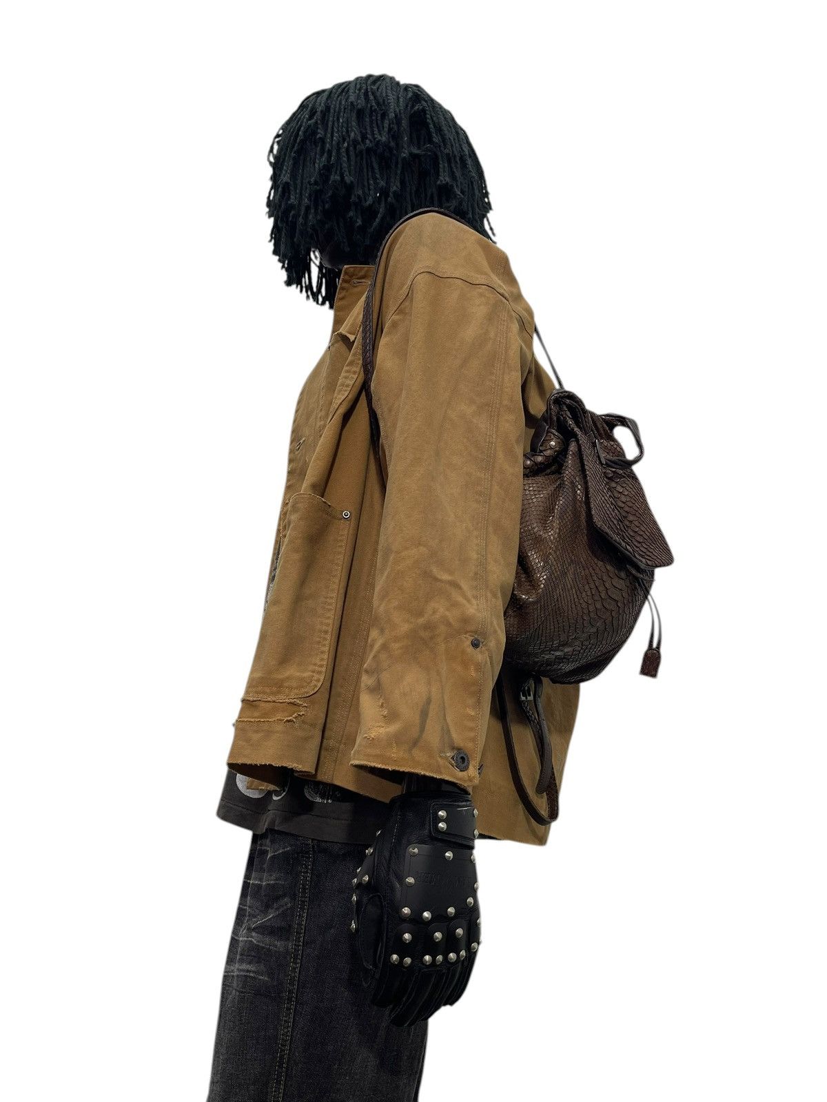 Genuine Leather Phyton Skin Arukan Takaya Backpack prad julius miri 1🟩1 Size ONE SIZE - 3 Thumbnail