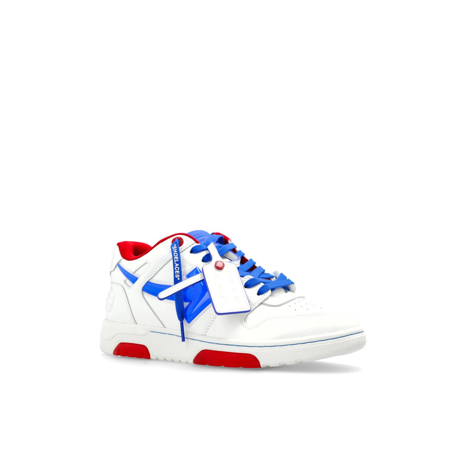 OFF-WHITE Out Of Office Bubble Arrow White Blue Leather Snea