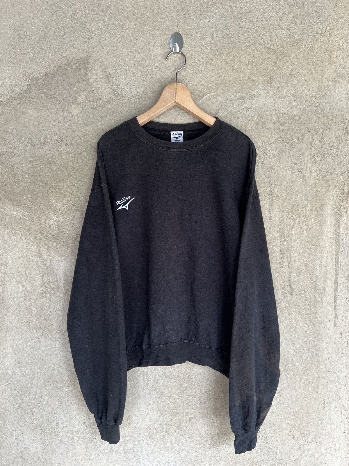 Mizuno × Vintage Vintage Runbird Mizuno Small Logo Sweatshirt Size US M / EU 48-50 / 2 - 2 Thumbnail