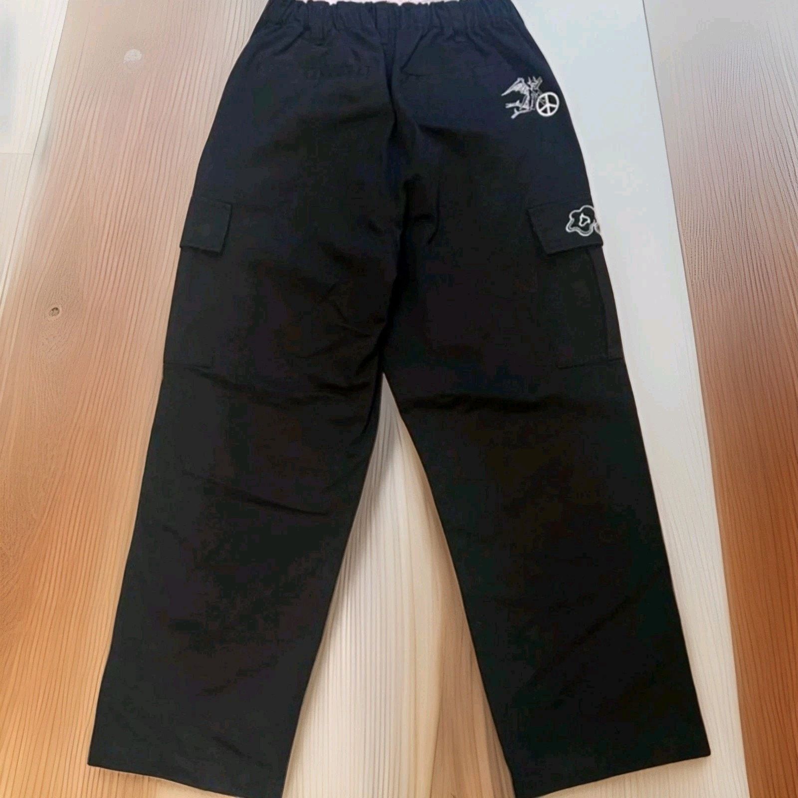 Obey Obey Pants Y2K Cargo Skate Baggy Grunge Gothic Embroidered Size 26" / US 2 / IT 38 - 4 Thumbnail