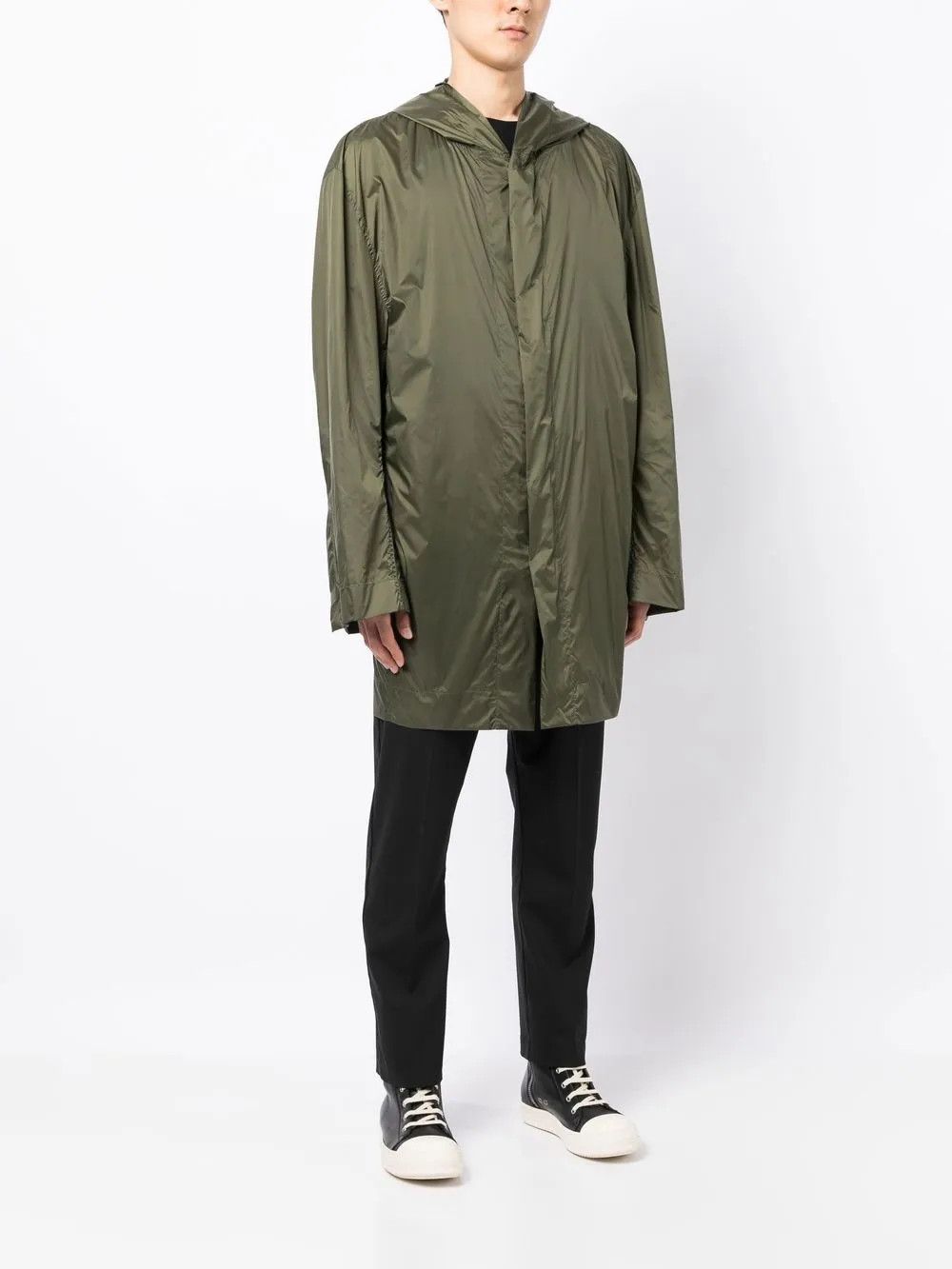 Rick Owens o1y0325 Hooded Jacket in Green Size US S / EU 44-46 / 1 - 3 Thumbnail