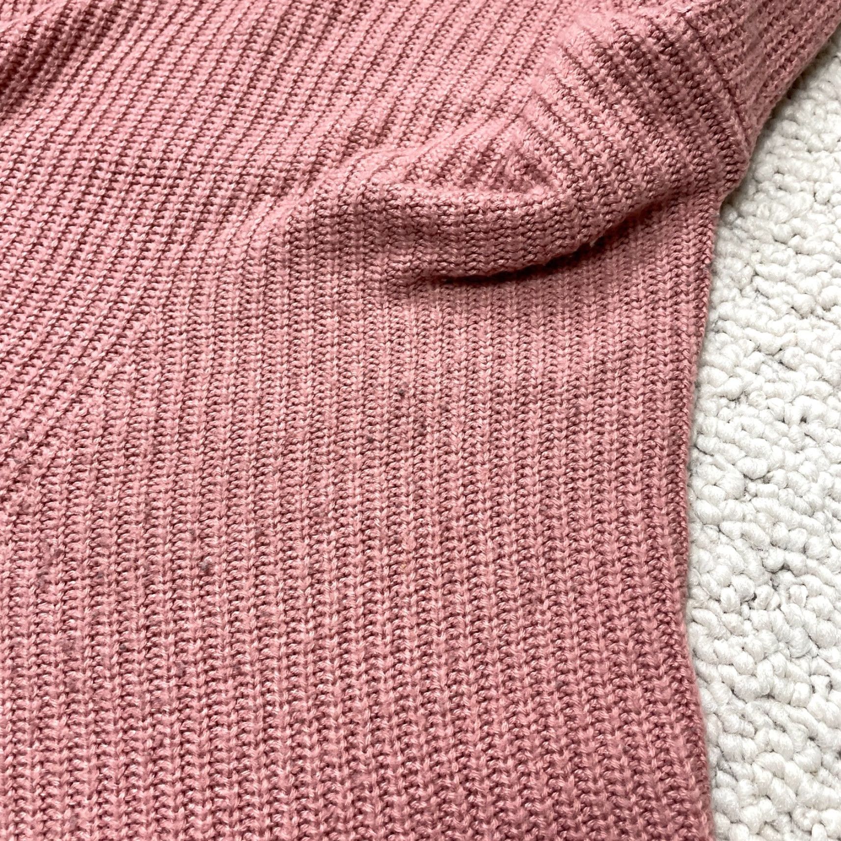 Vintage VINTAGE Micah Lounge Sweater Womens 14 Pink V-Neck Pullover Knit Acrylic Size XL / US 12-14 / IT 48-50 - 6 Thumbnail